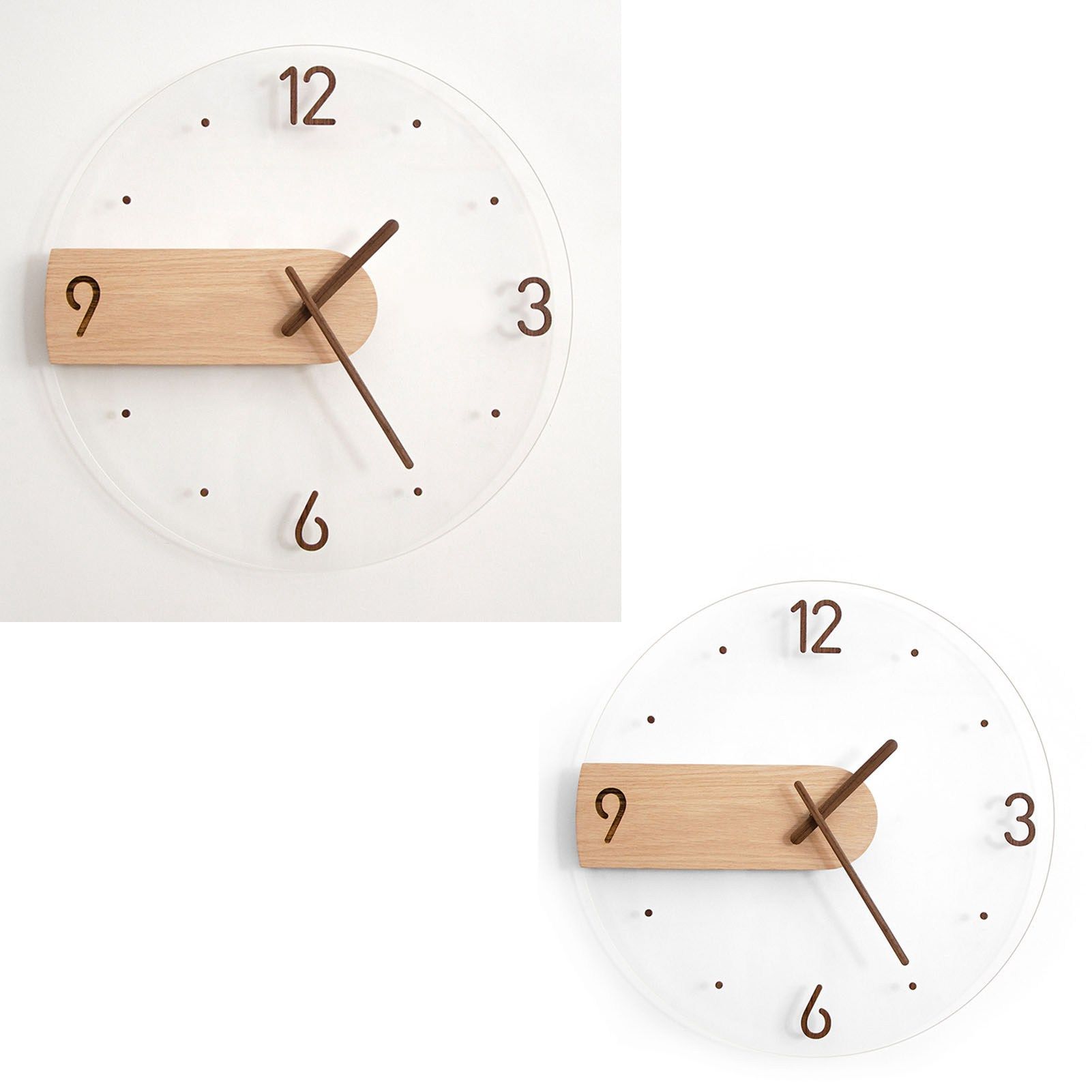 Wall Clock Innovative Minimalist Prevents Ticking Sweep Movement Modern Nordic view 5