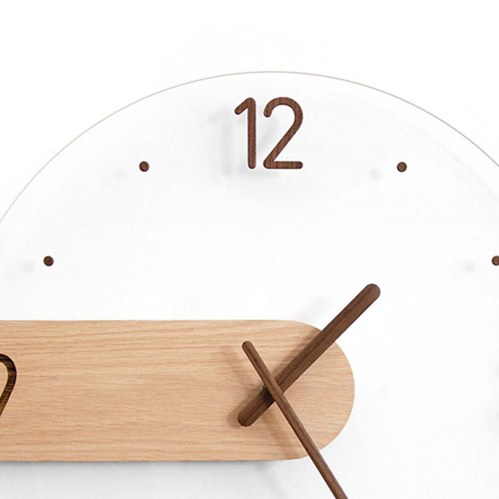 Wall Clock Innovative Minimalist Prevents Ticking Sweep Movement Modern Nordic view 8
