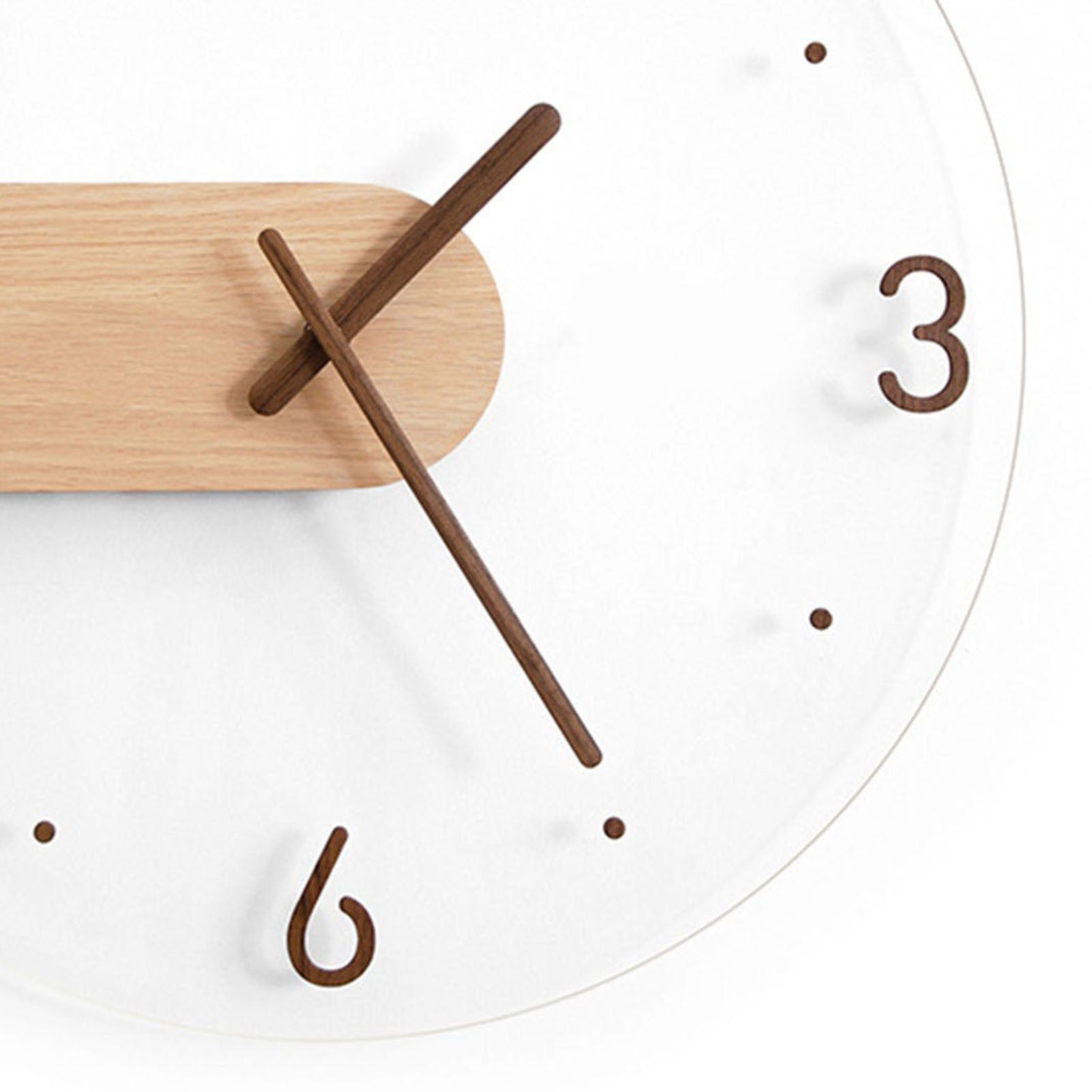 Wall Clock Innovative Minimalist Prevents Ticking Sweep Movement Modern Nordic view 9