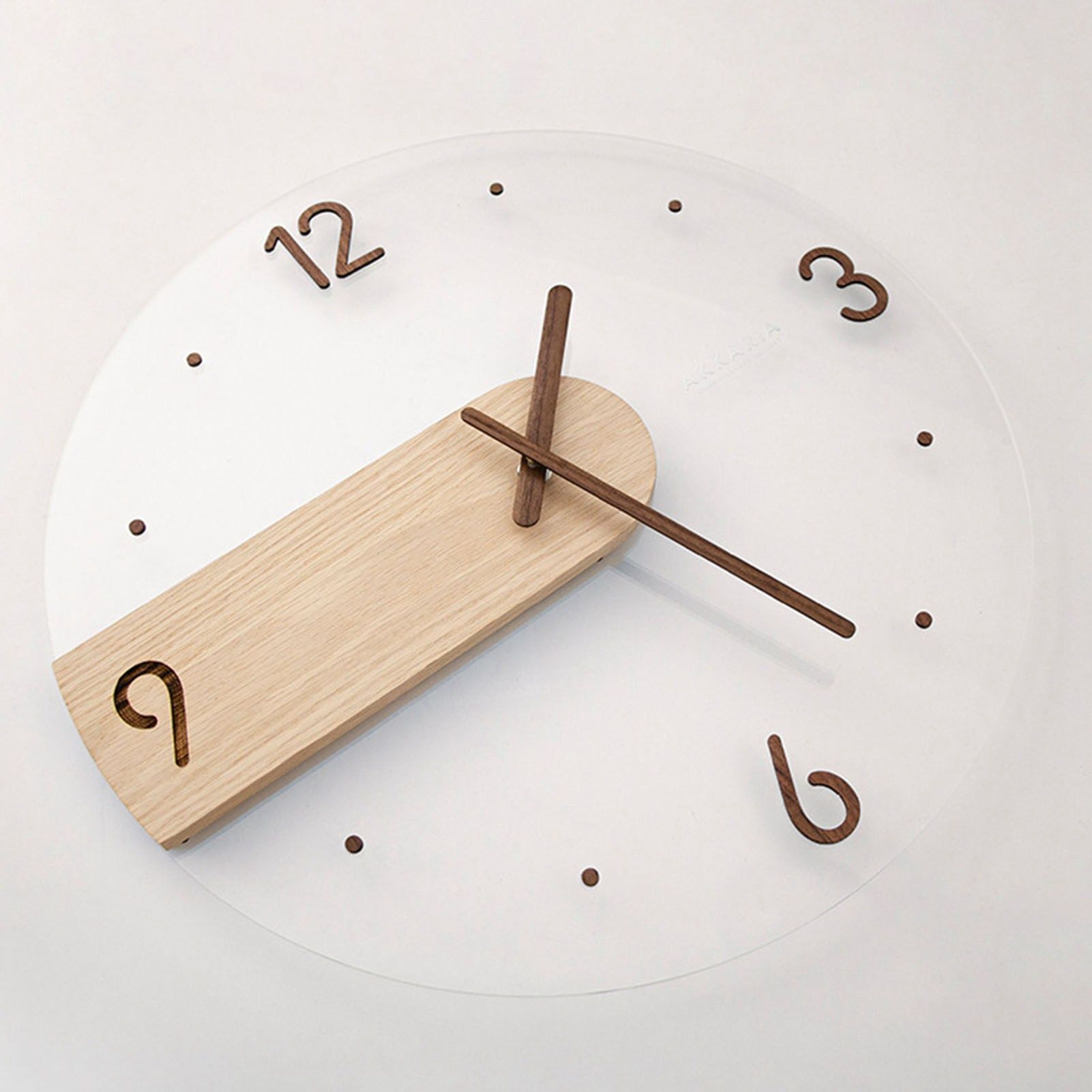 Wall Clock Innovative Minimalist Prevents Ticking Sweep Movement Modern Nordic view 12
