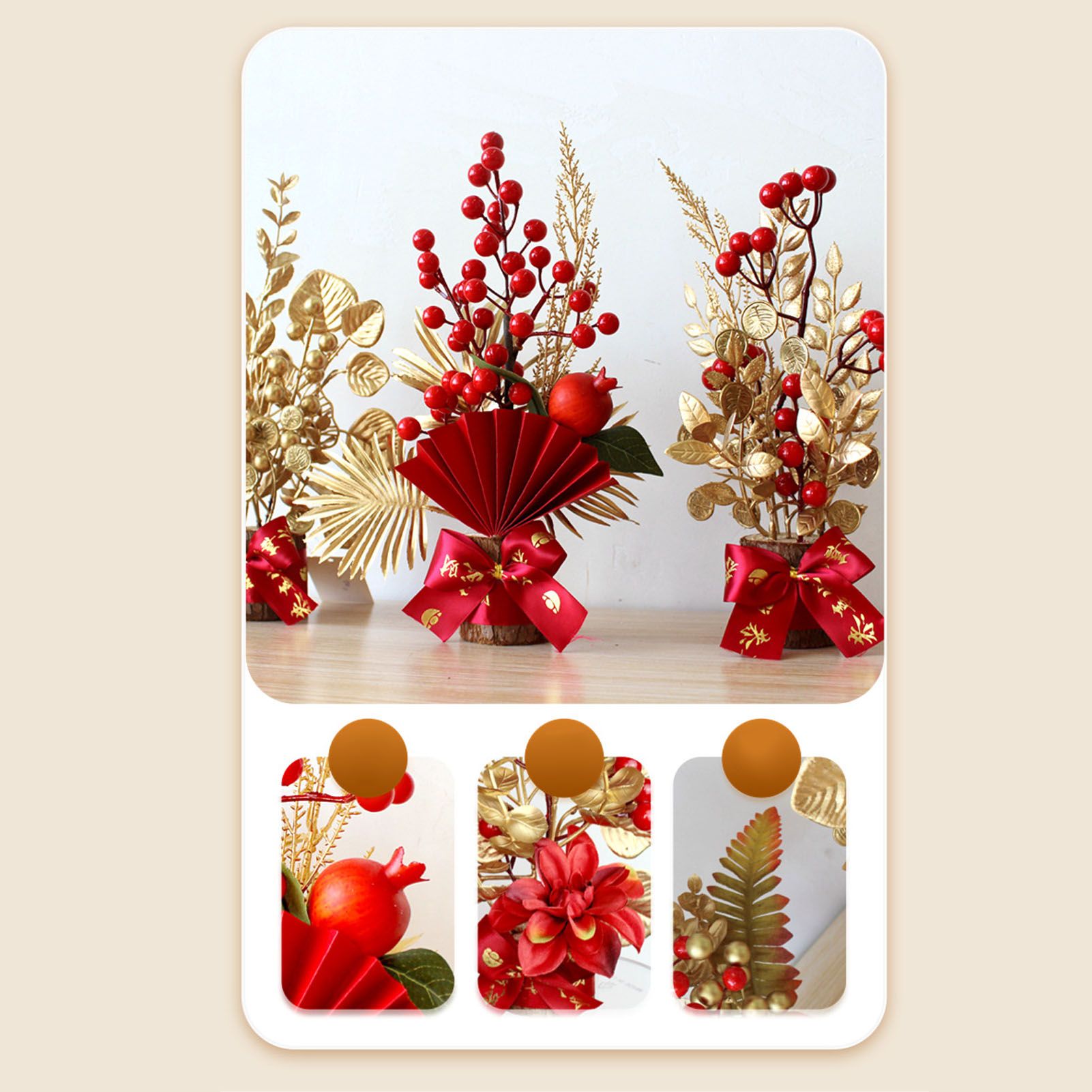 Table Lucky Tree Decoration Lifelike Exquisite Fortune Tree Ornament with view 12