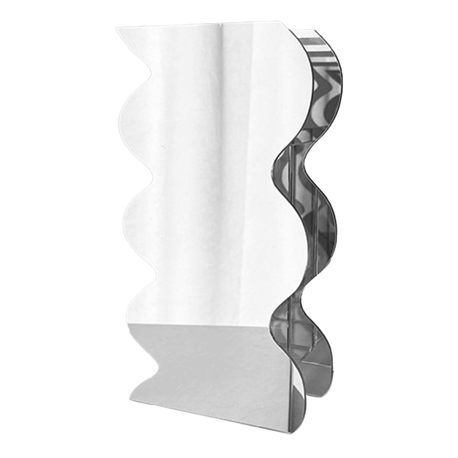 Flower Vase Modern Acrylic Decorative Unique Wavy Shape Vase for Bedroom view 2