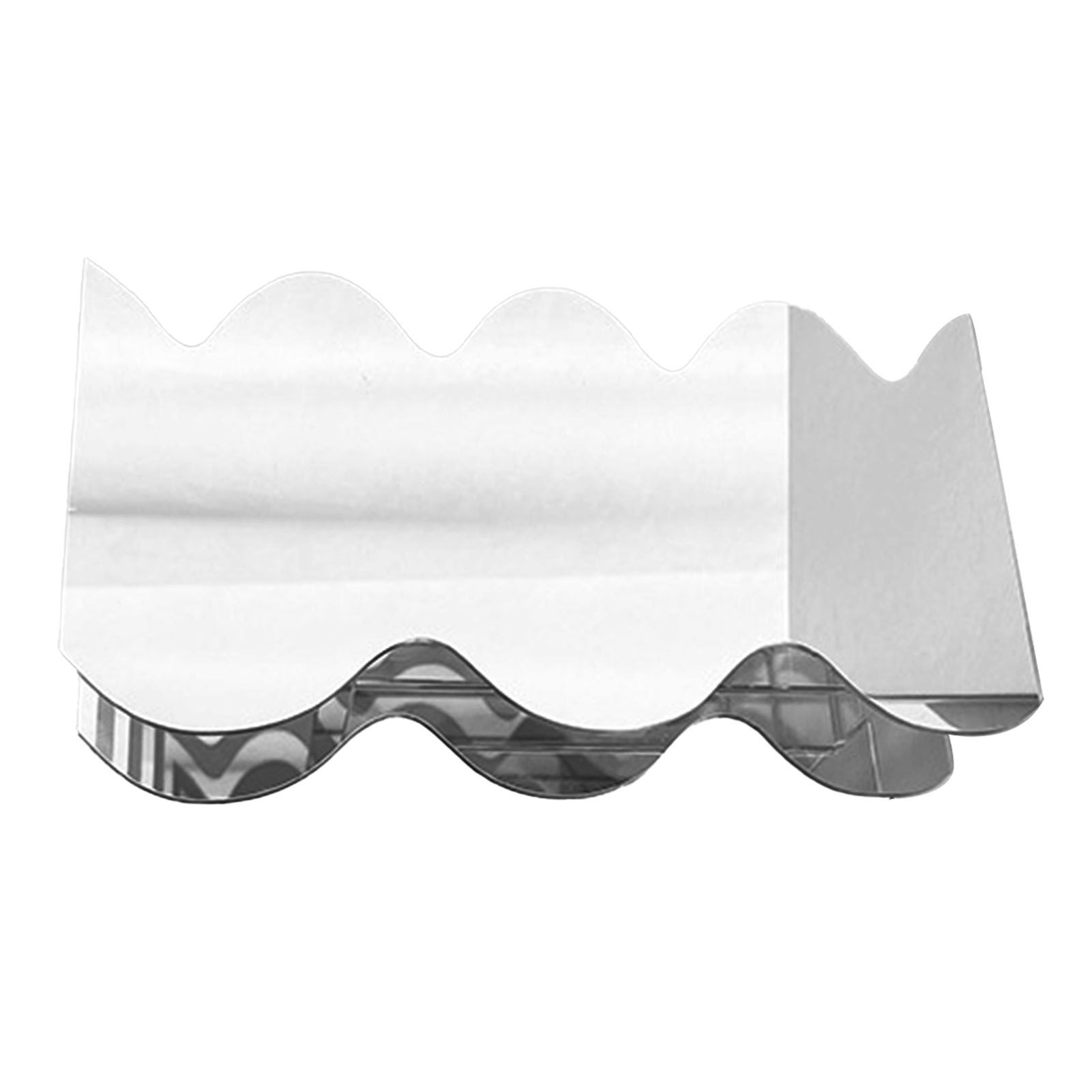 Flower Vase Modern Acrylic Decorative Unique Wavy Shape Vase for Bedroom view 3