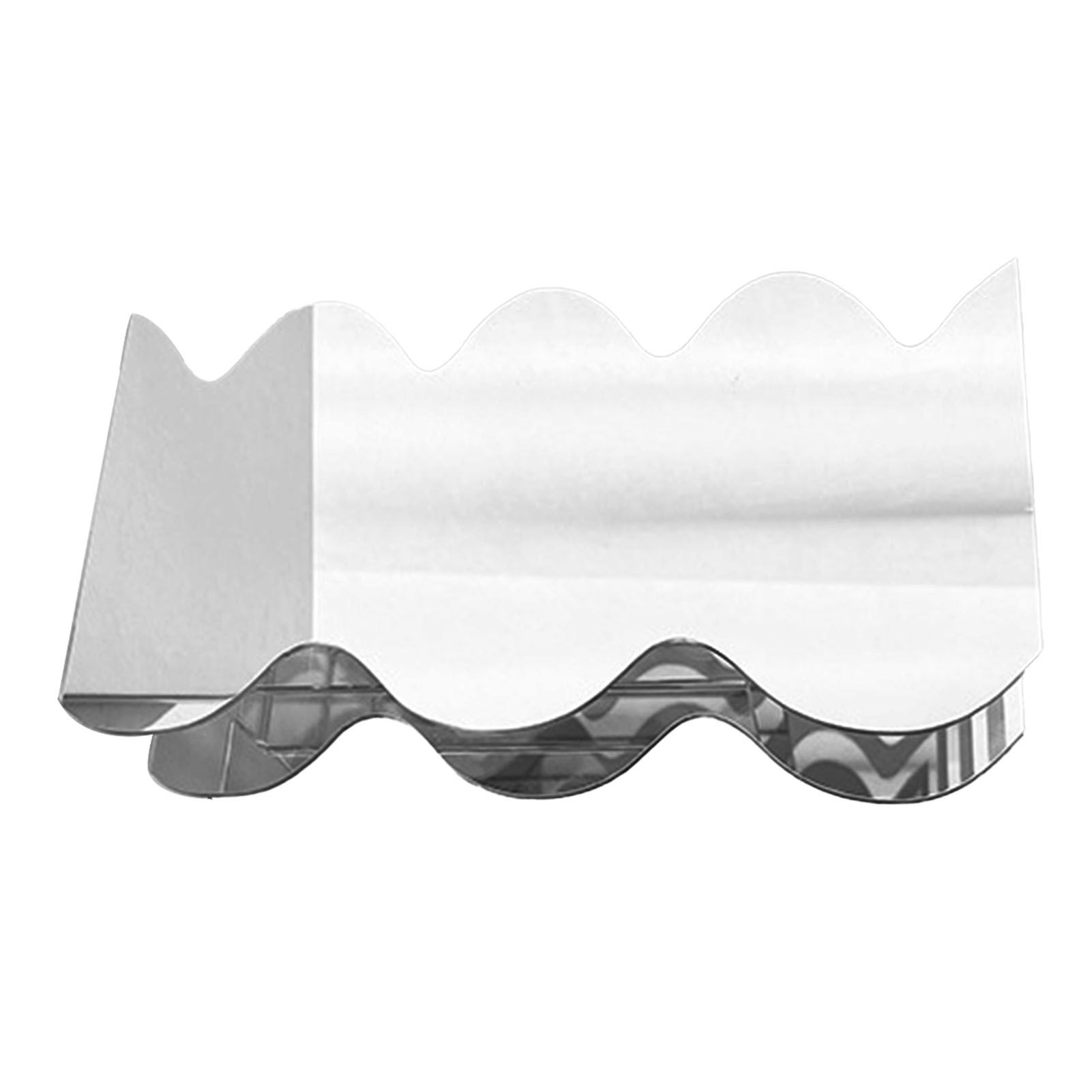 Flower Vase Modern Acrylic Decorative Unique Wavy Shape Vase for Bedroom view 4