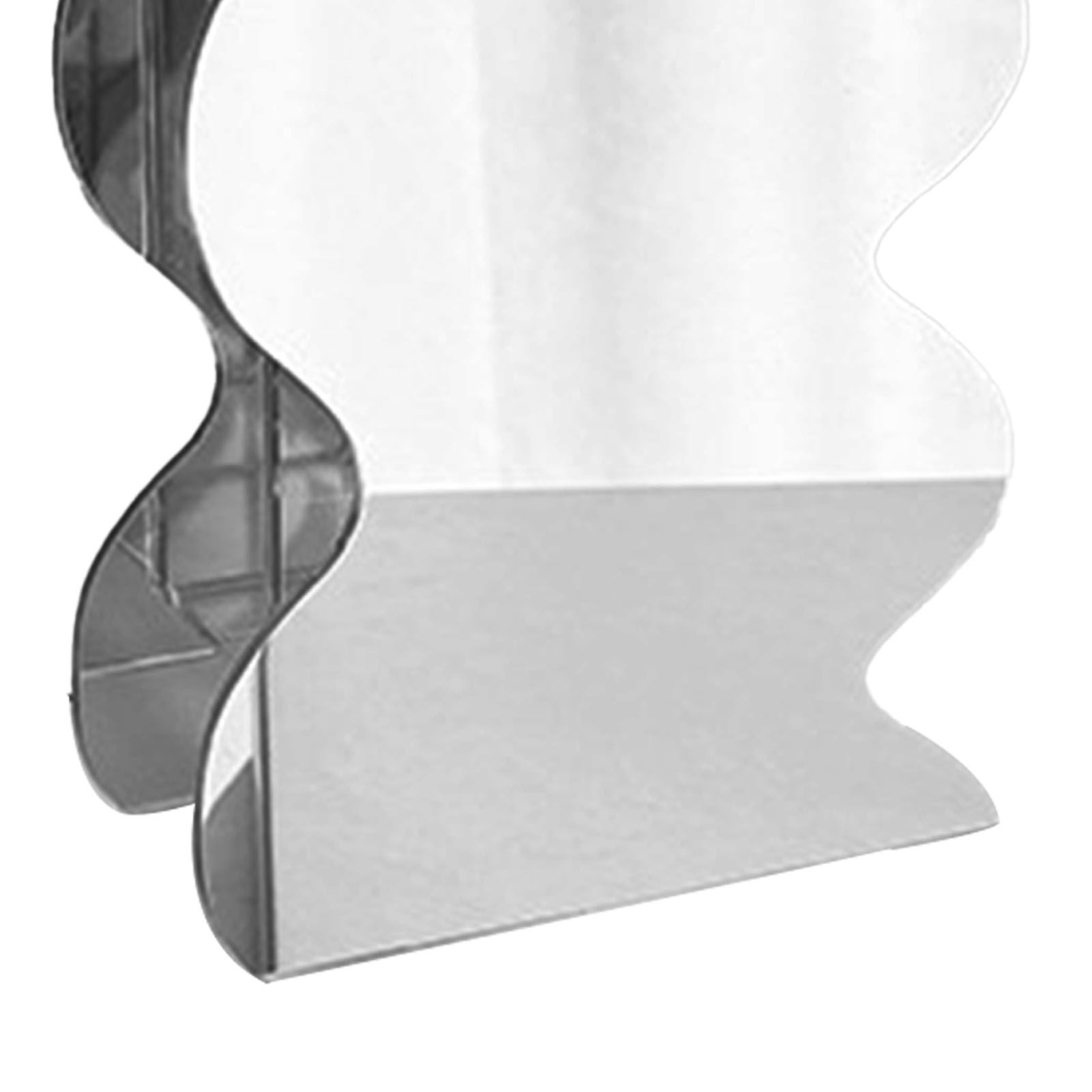 Flower Vase Modern Acrylic Decorative Unique Wavy Shape Vase for Bedroom view 10