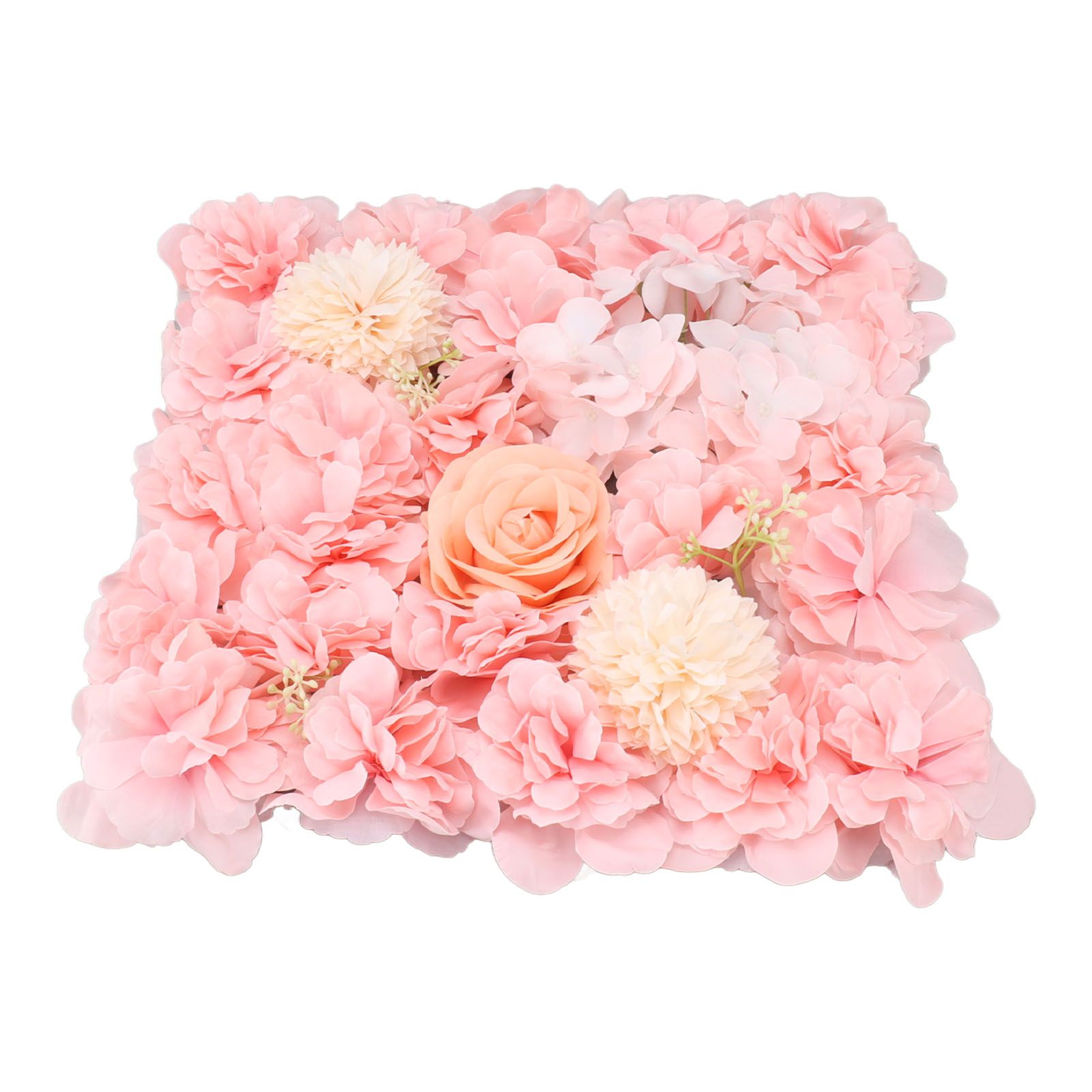 Artificial Flower Wall Panels Simulation Silk Rose Flower Wall Decor for view 2