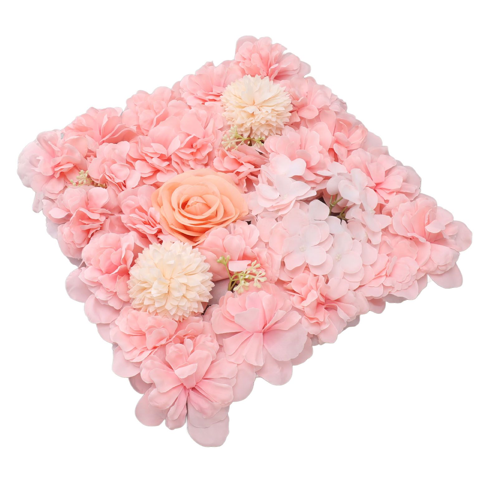 Artificial Flower Wall Panels Simulation Silk Rose Flower Wall Decor for view 3