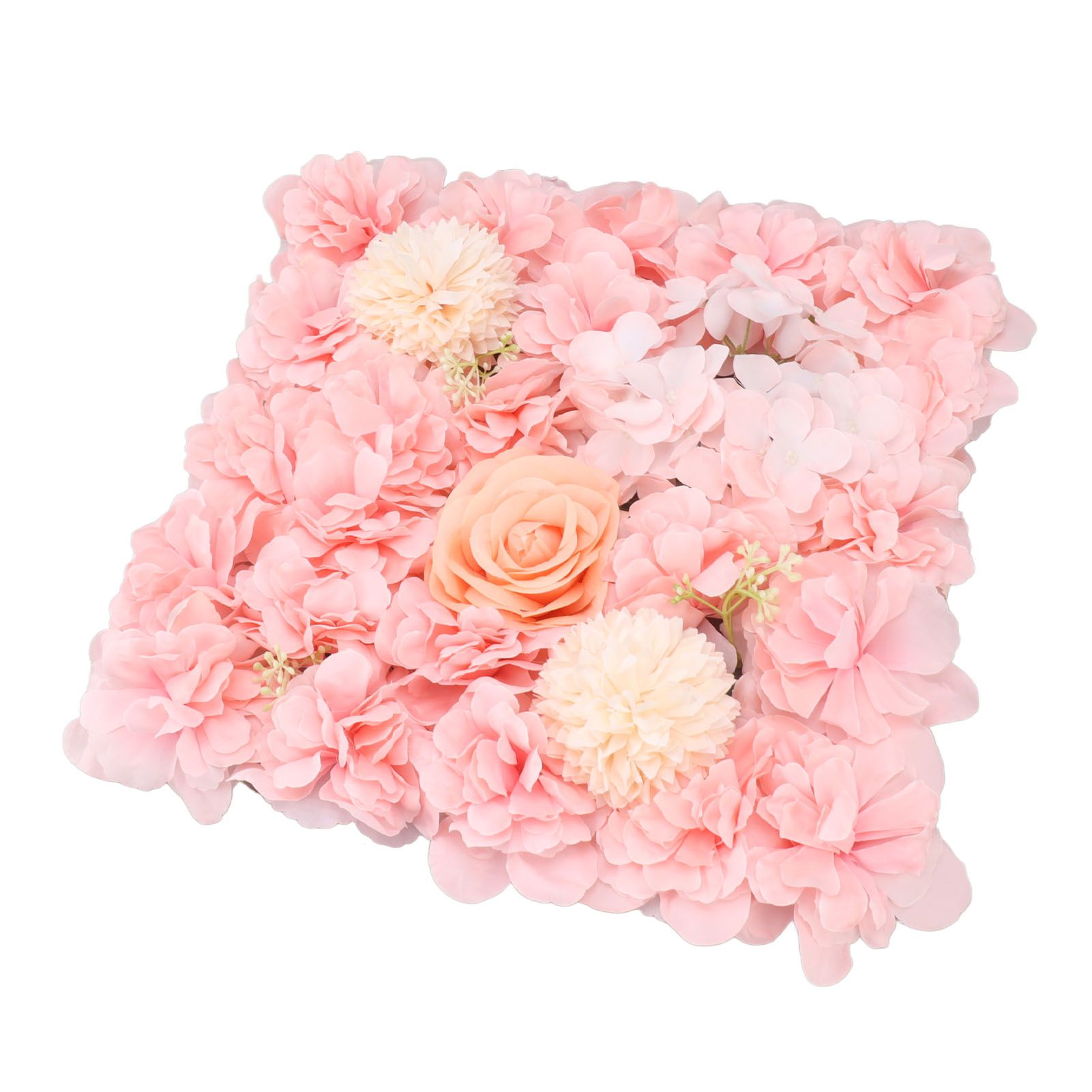 Artificial Flower Wall Panels Simulation Silk Rose Flower Wall Decor for view 4