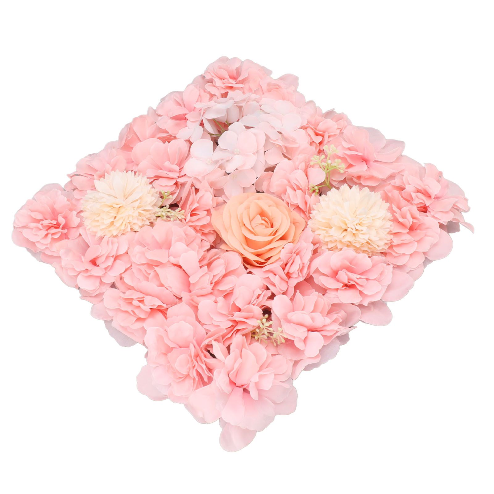 Artificial Flower Wall Panels Simulation Silk Rose Flower Wall Decor for view 5