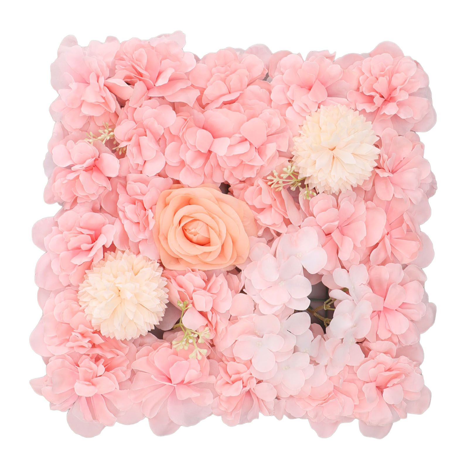 Artificial Flower Wall Panels Simulation Silk Rose Flower Wall Decor for view 7