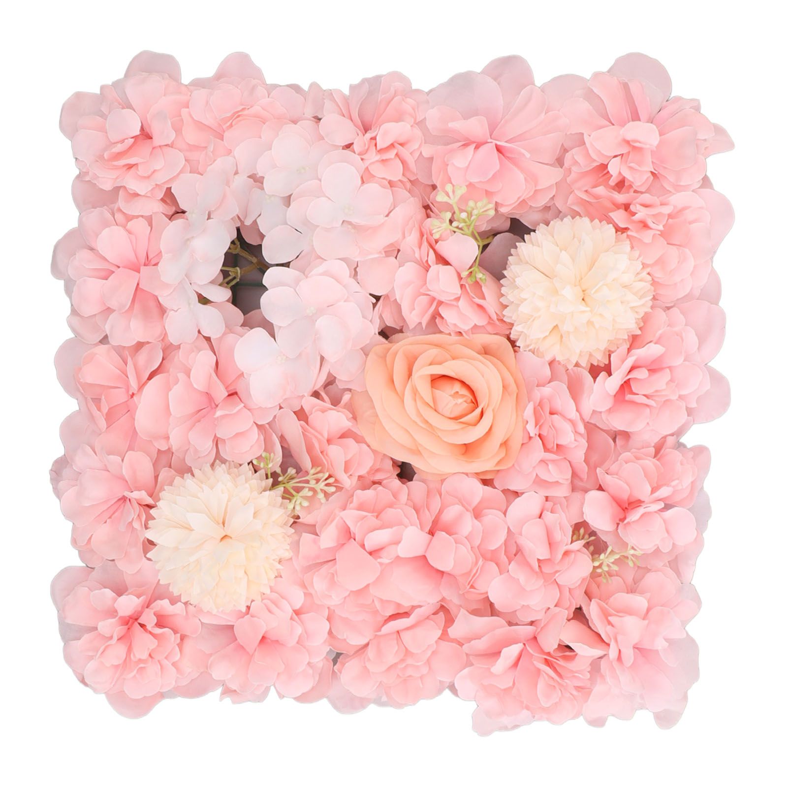 Artificial Flower Wall Panels Simulation Silk Rose Flower Wall Decor for view 8