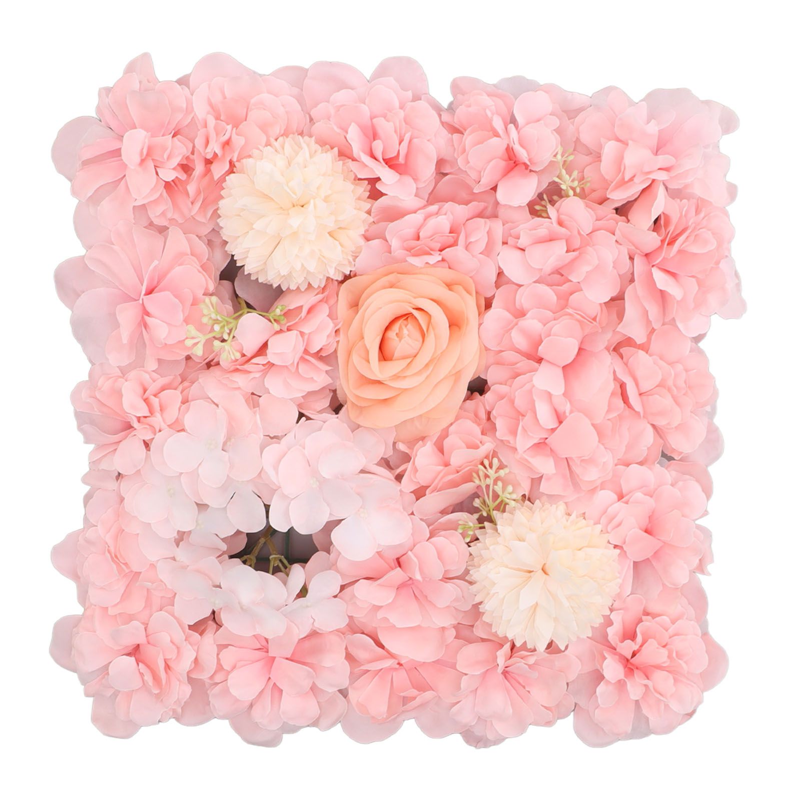 Artificial Flower Wall Panels Simulation Silk Rose Flower Wall Decor for view 9