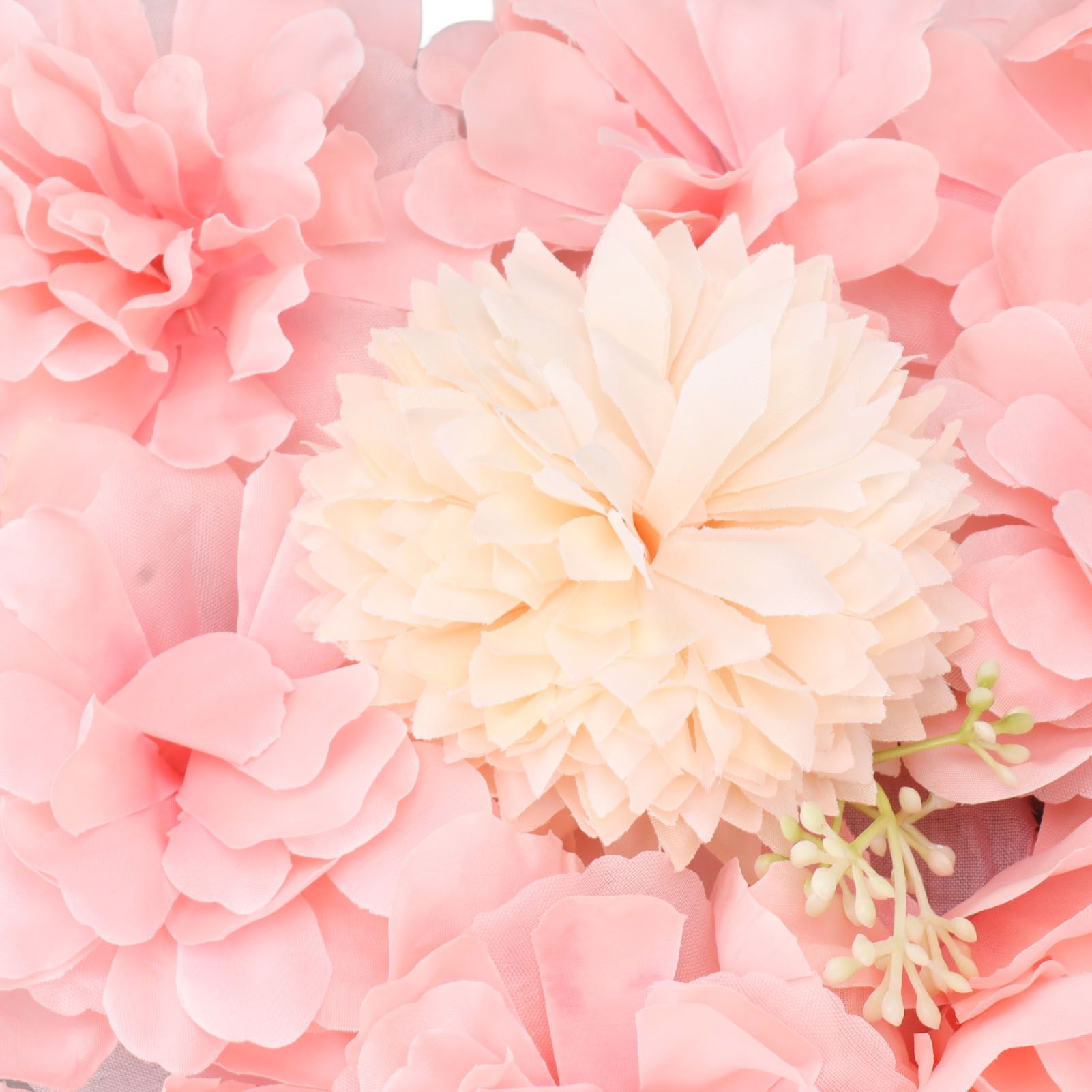 Artificial Flower Wall Panels Simulation Silk Rose Flower Wall Decor for view 13