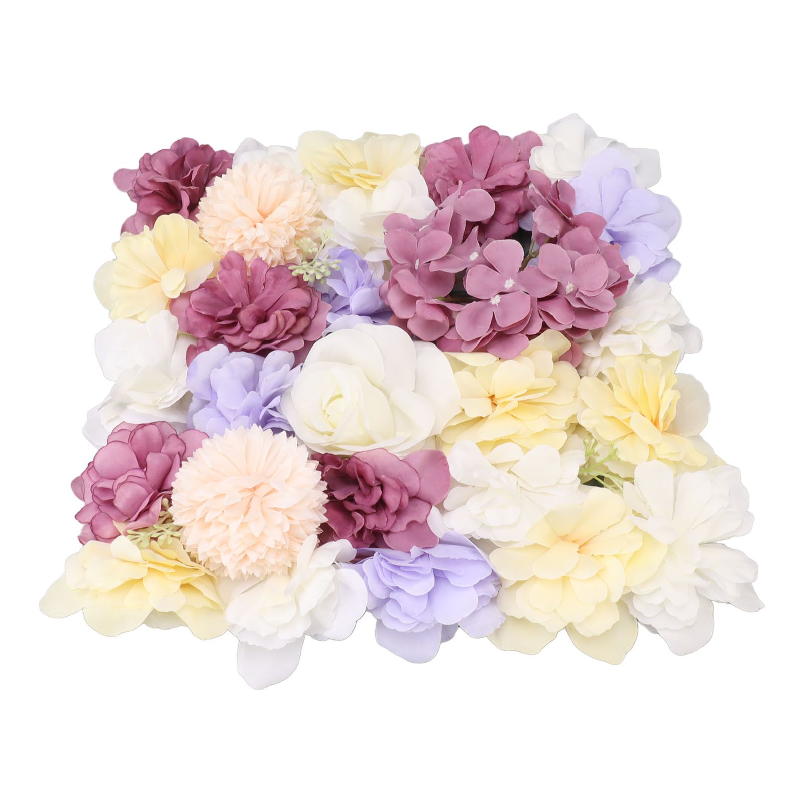 Artificial Flower Wall Panels Simulation Silk Rose Flower Wall Decor for view 2