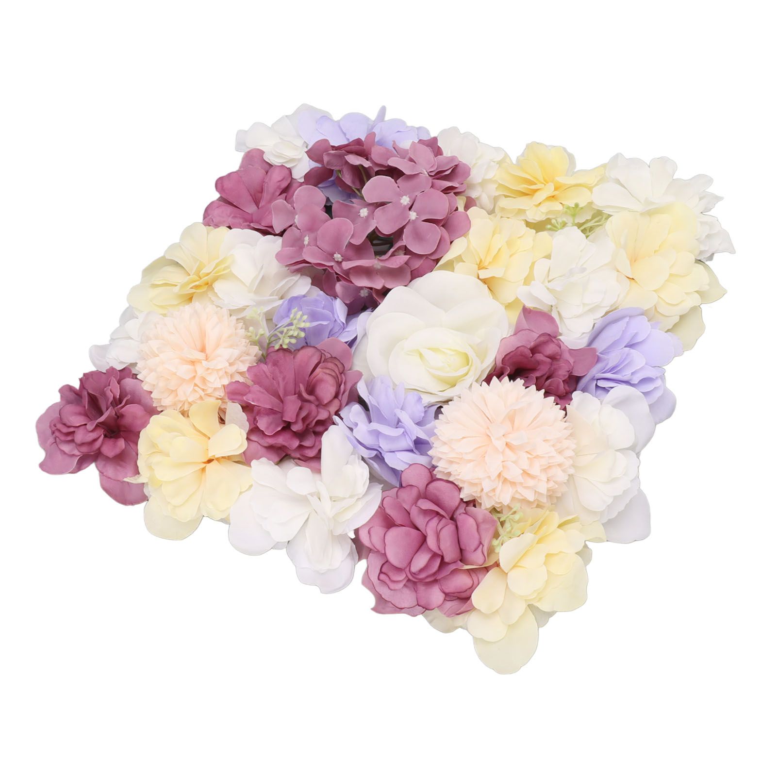 Artificial Flower Wall Panels Simulation Silk Rose Flower Wall Decor for view 3