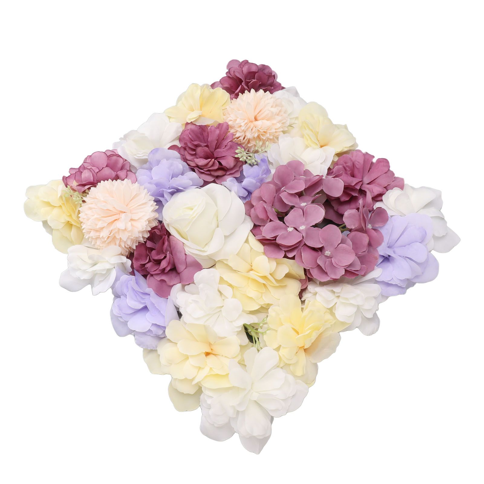 Artificial Flower Wall Panels Simulation Silk Rose Flower Wall Decor for view 4