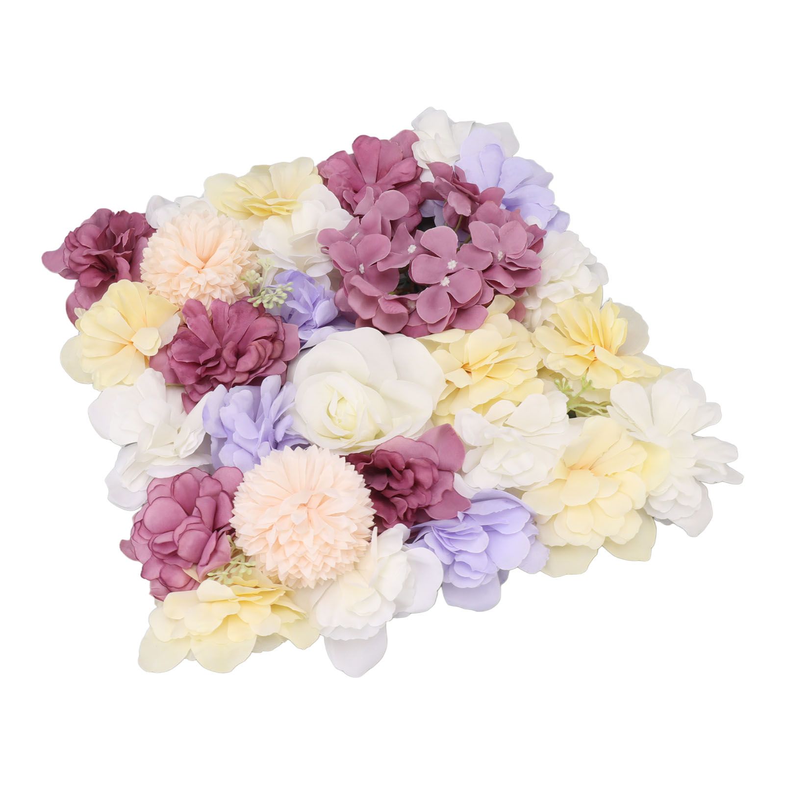 Artificial Flower Wall Panels Simulation Silk Rose Flower Wall Decor for view 5