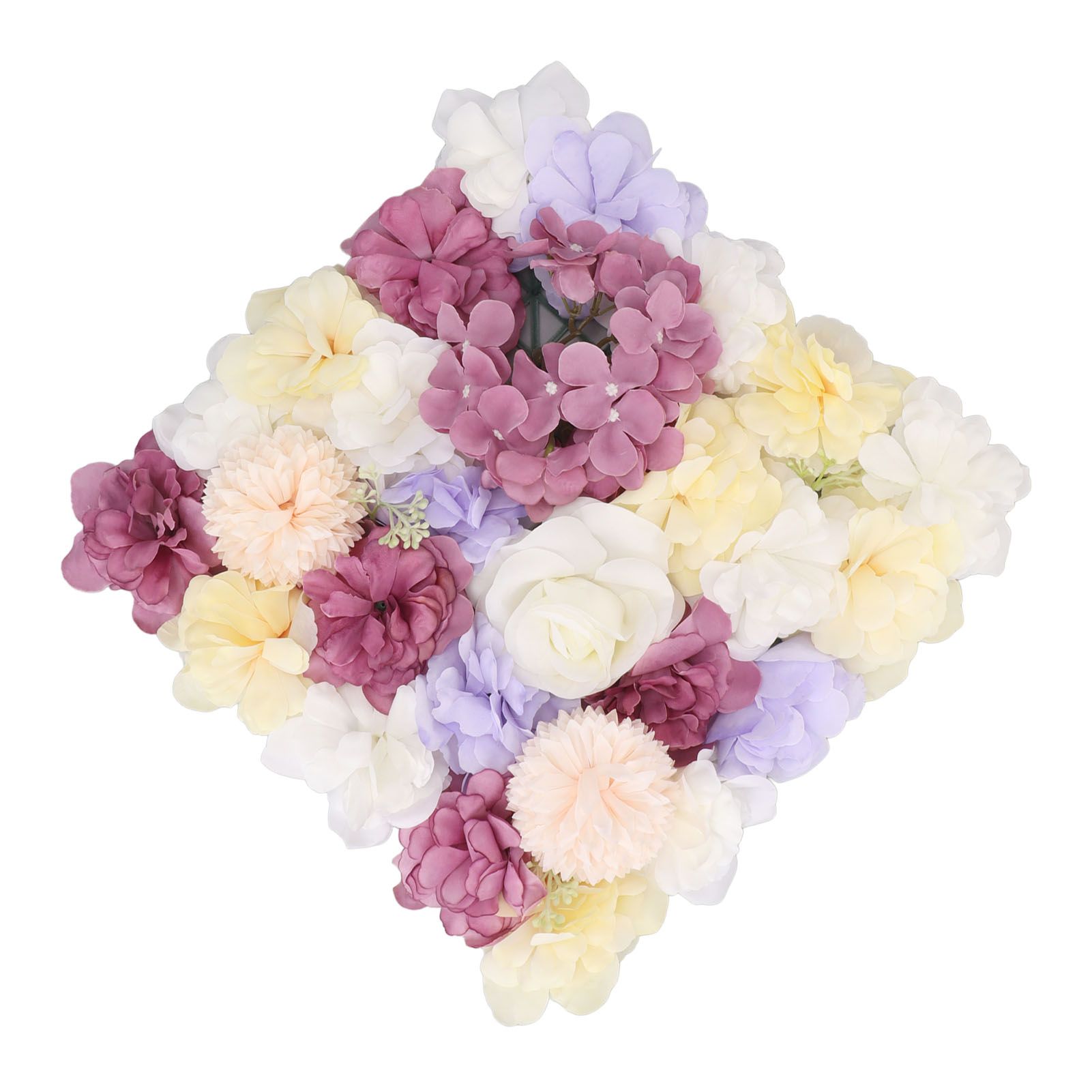 Artificial Flower Wall Panels Simulation Silk Rose Flower Wall Decor for view 6