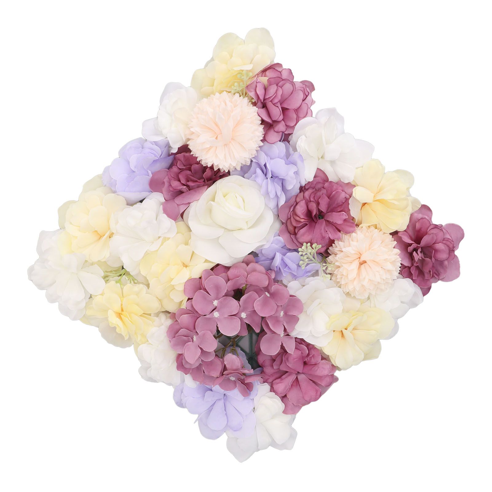 Artificial Flower Wall Panels Simulation Silk Rose Flower Wall Decor for view 7
