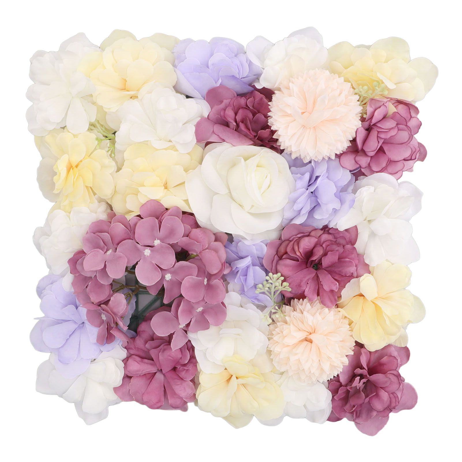 Artificial Flower Wall Panels Simulation Silk Rose Flower Wall Decor for view 8