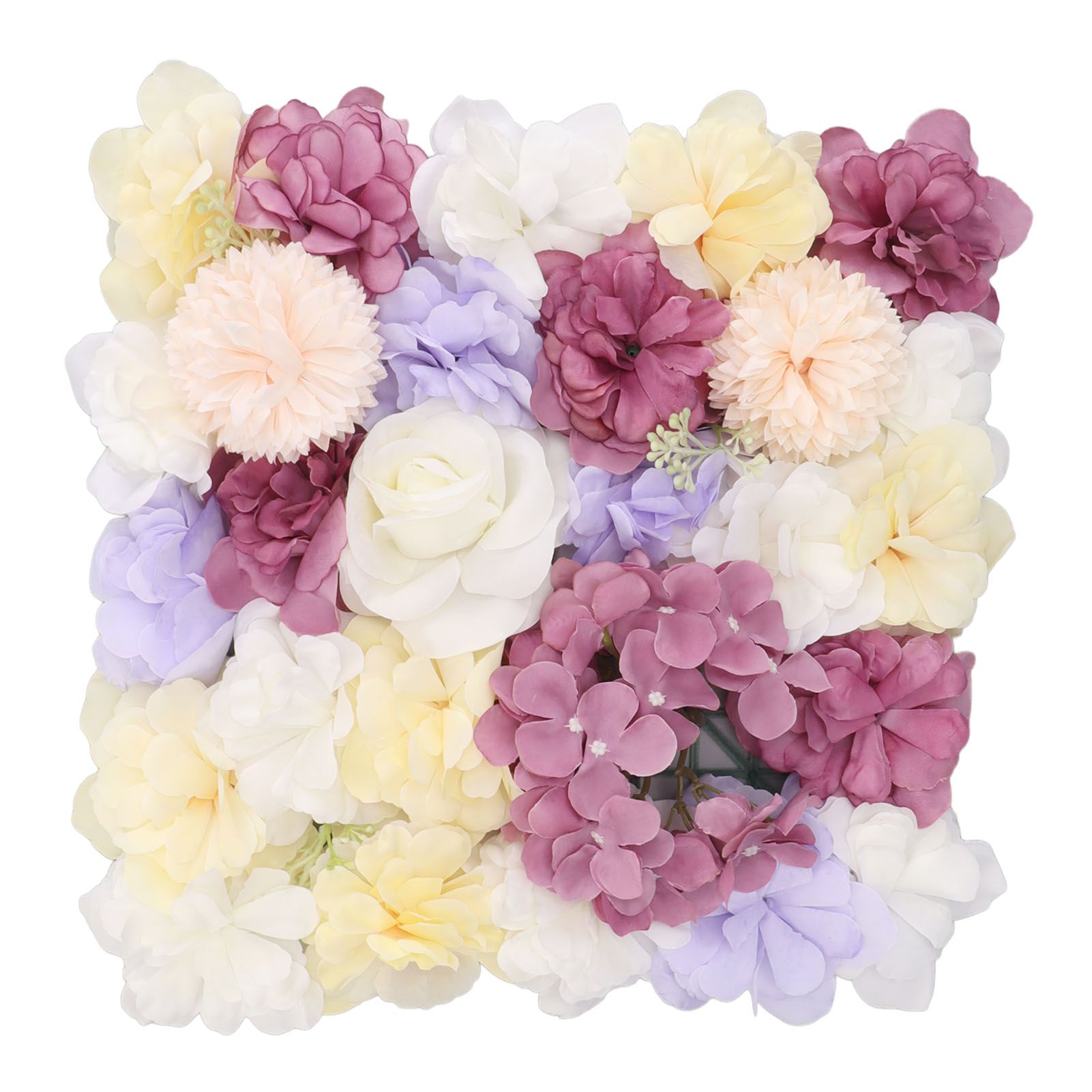 Artificial Flower Wall Panels Simulation Silk Rose Flower Wall Decor for view 9
