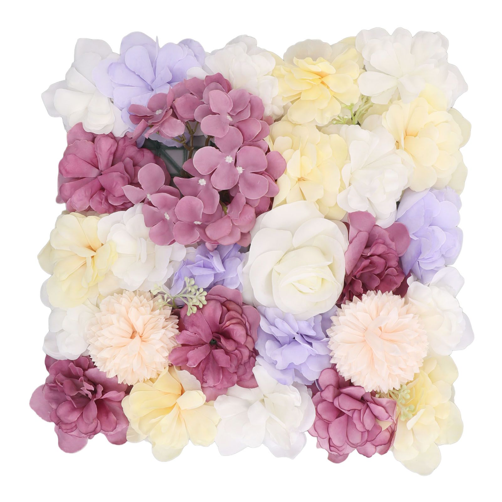 Artificial Flower Wall Panels Simulation Silk Rose Flower Wall Decor for view 10