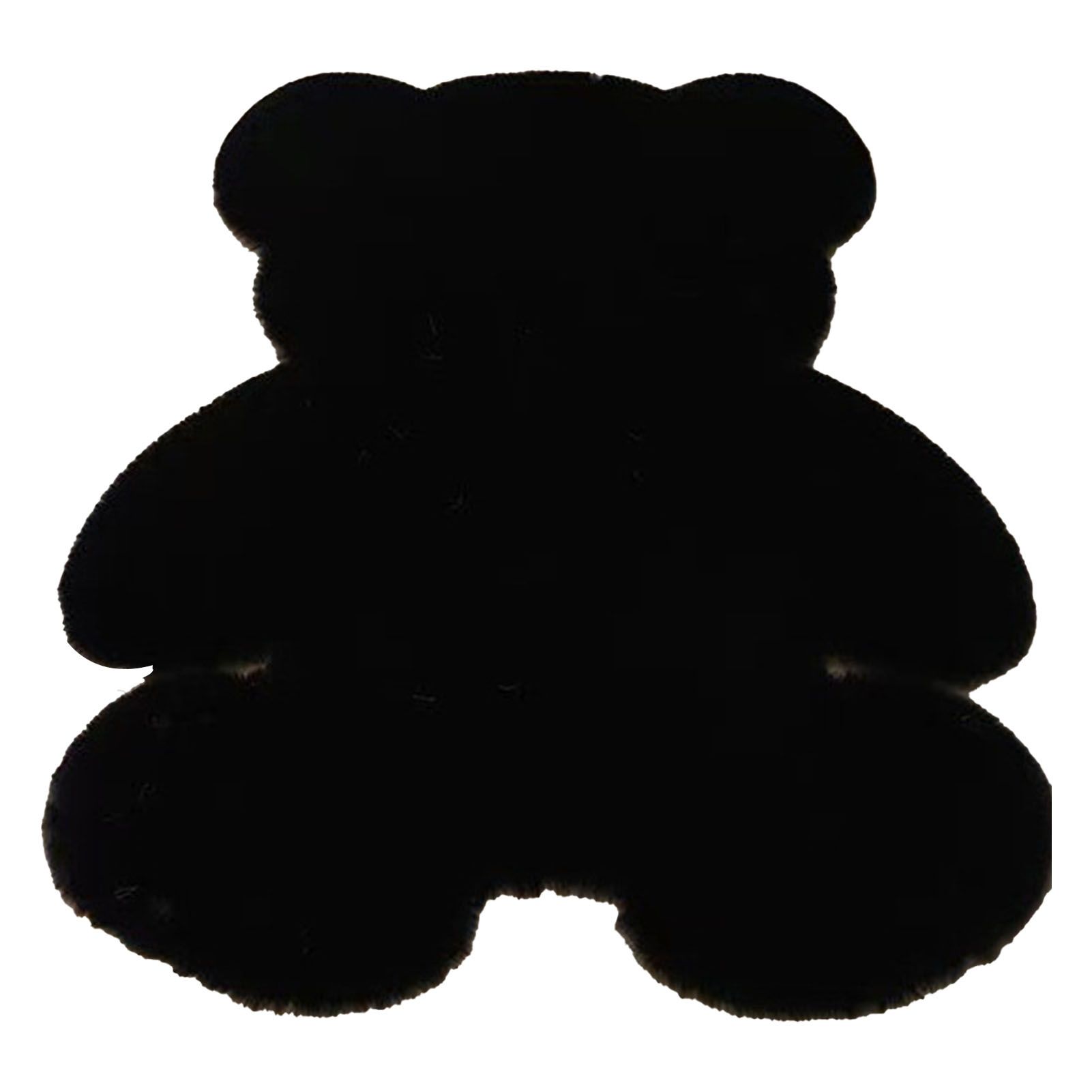 Cute Bedroom Rug Soft Bear Shaped Shaggy Floor Mat for Kids Teen Girls Room view 2