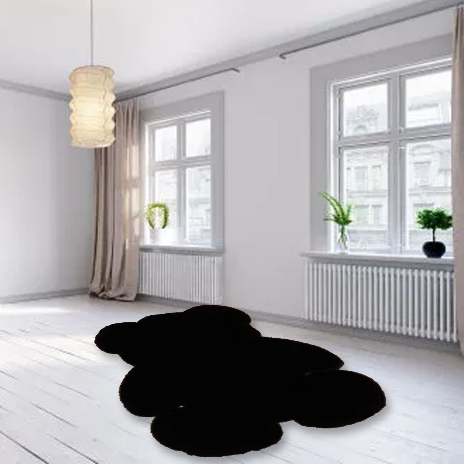 Cute Bedroom Rug Soft Bear Shaped Shaggy Floor Mat for Kids Teen Girls Room view 10