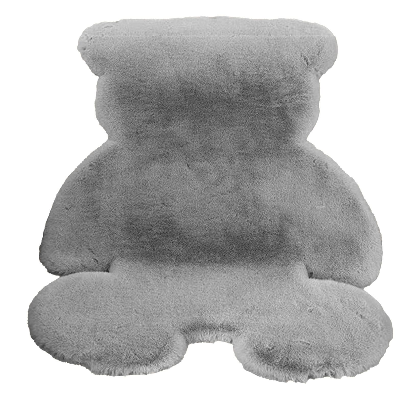 Cute Bedroom Rug Soft Bear Shaped Shaggy Floor Mat for Kids Teen Girls Room