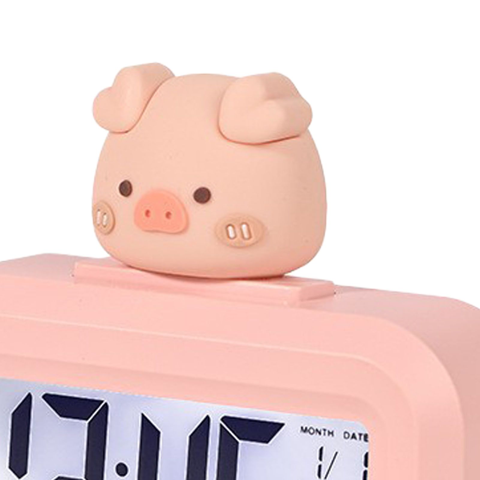 Electronic Clock Cute Cartoon LED Screen Desktop Electronic Alarm Data Time view 7