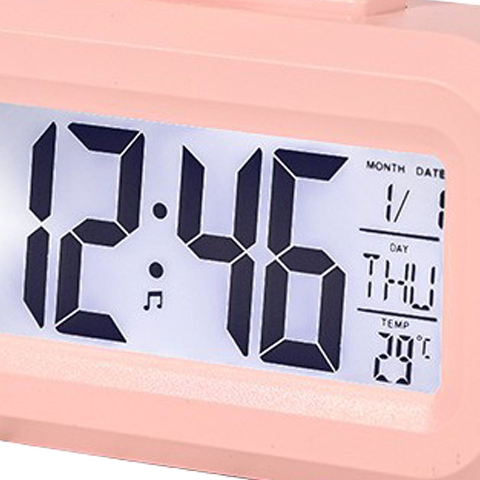 Electronic Clock Cute Cartoon LED Screen Desktop Electronic Alarm Data Time view 8
