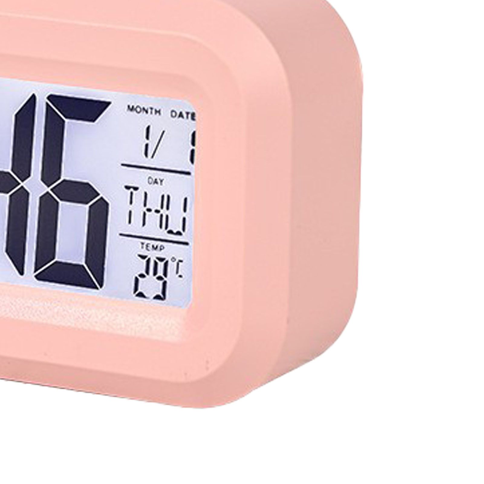 Electronic Clock Cute Cartoon LED Screen Desktop Electronic Alarm Data Time view 9