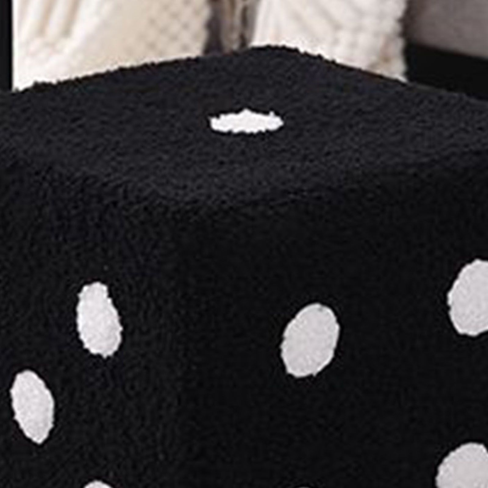 Foot Stool Soft Comfortable Simple Warm Sturdy Base Cube Stool for Home Living view 8