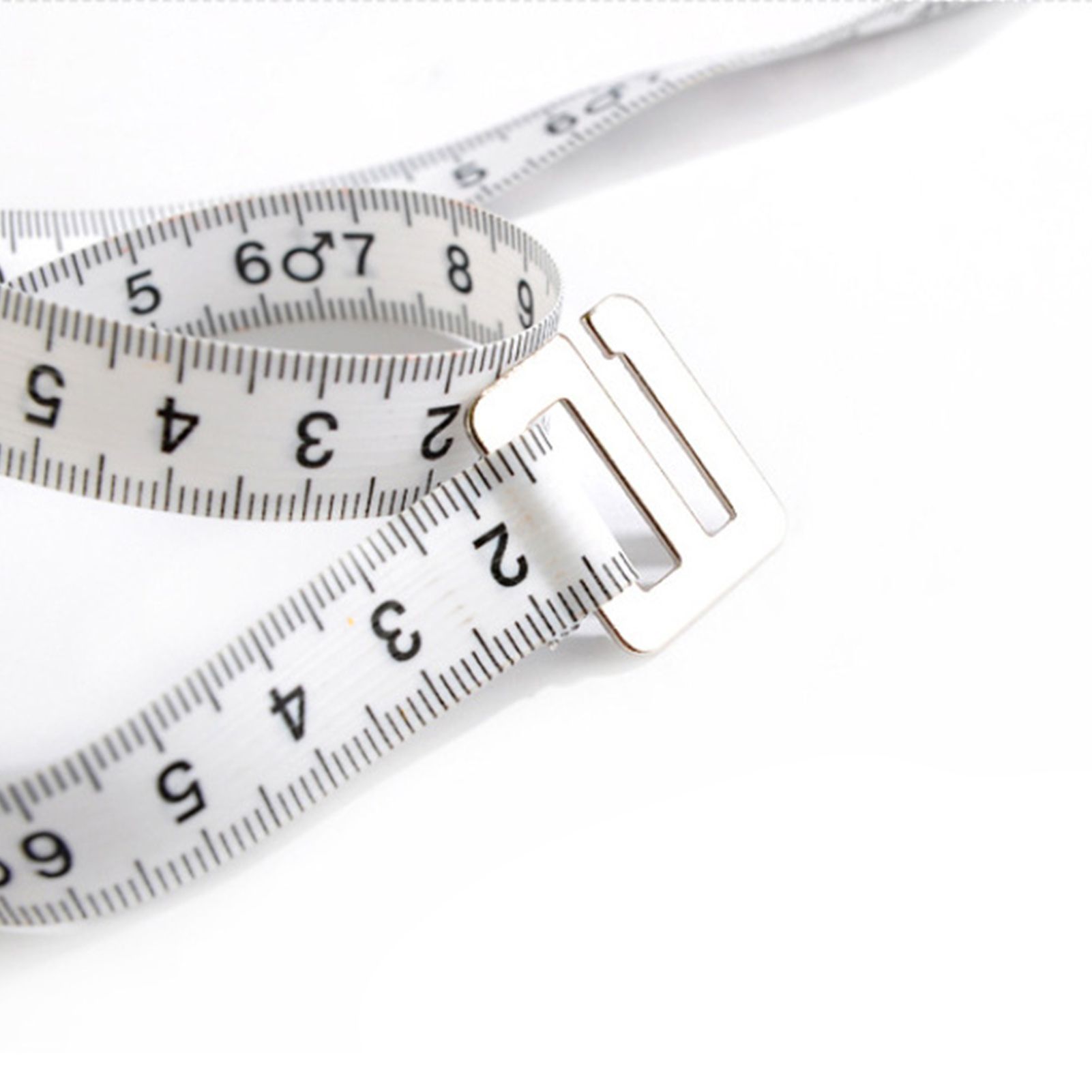 Round BMI Measuring Tape Automatic Retractable Waistline Tape Calculator view 7