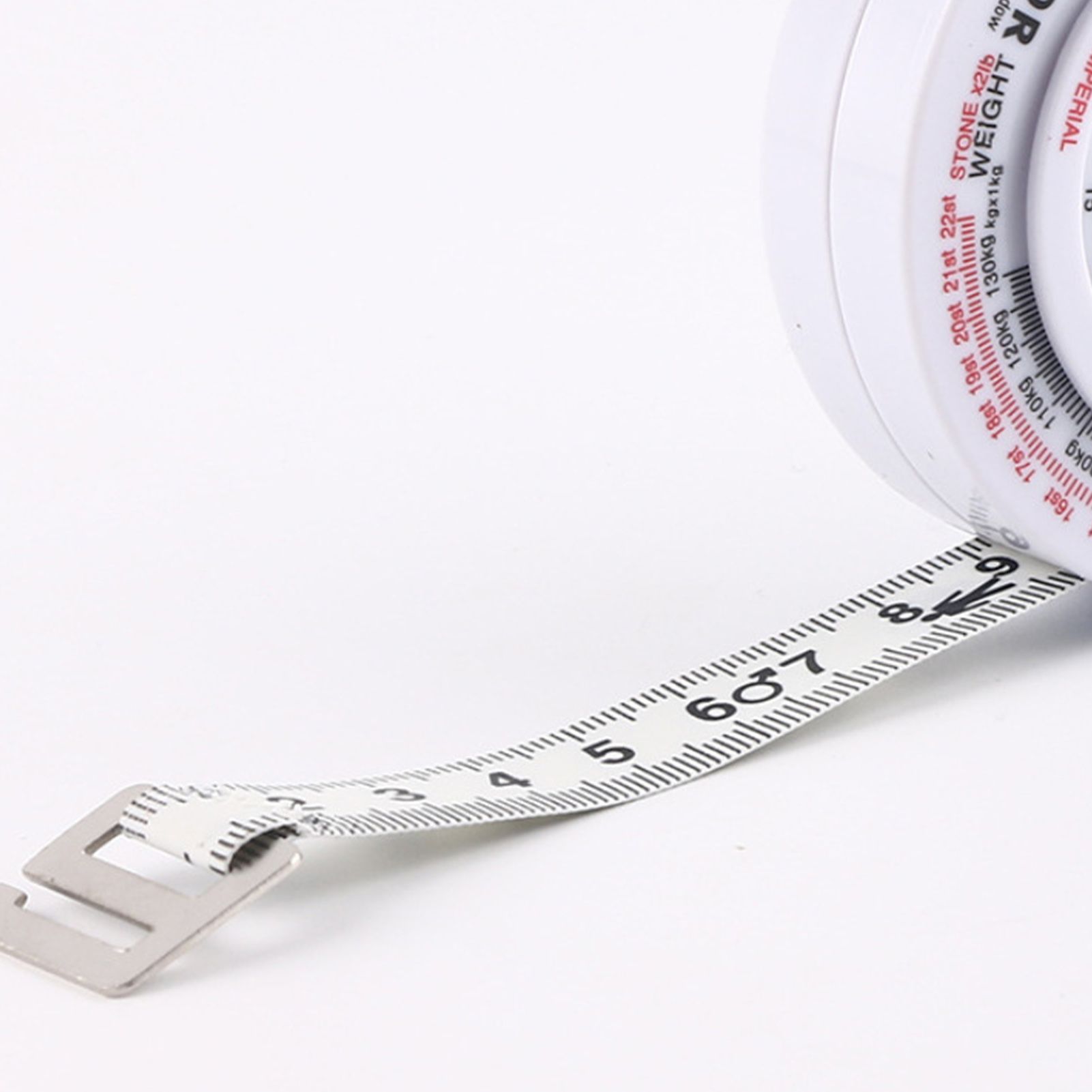 Round BMI Measuring Tape Automatic Retractable Waistline Tape Calculator view 8