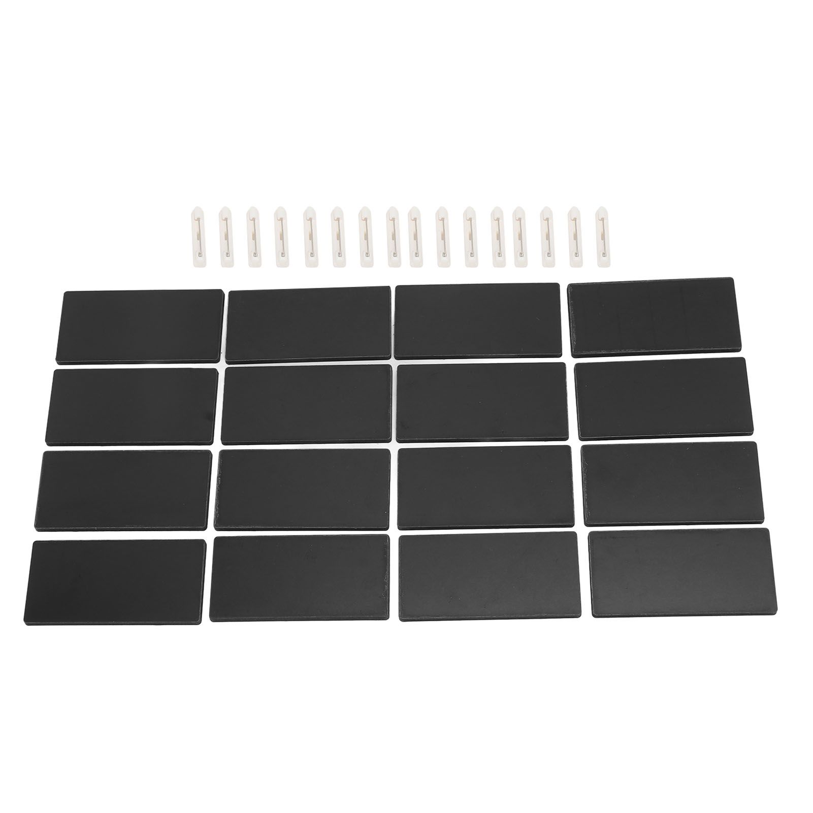 16pcs Blank Name Badges DIY Making MDF Material Rounded Corners Compact view 2