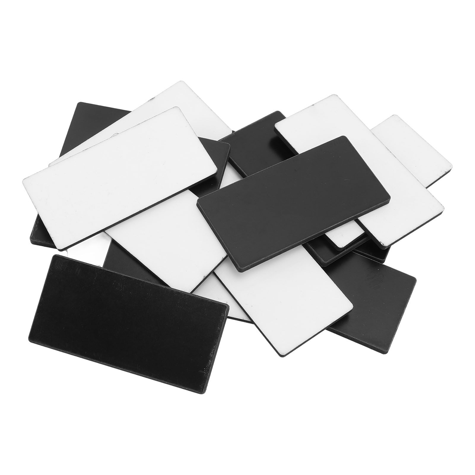 16pcs Blank Name Badges DIY Making MDF Material Rounded Corners Compact view 4