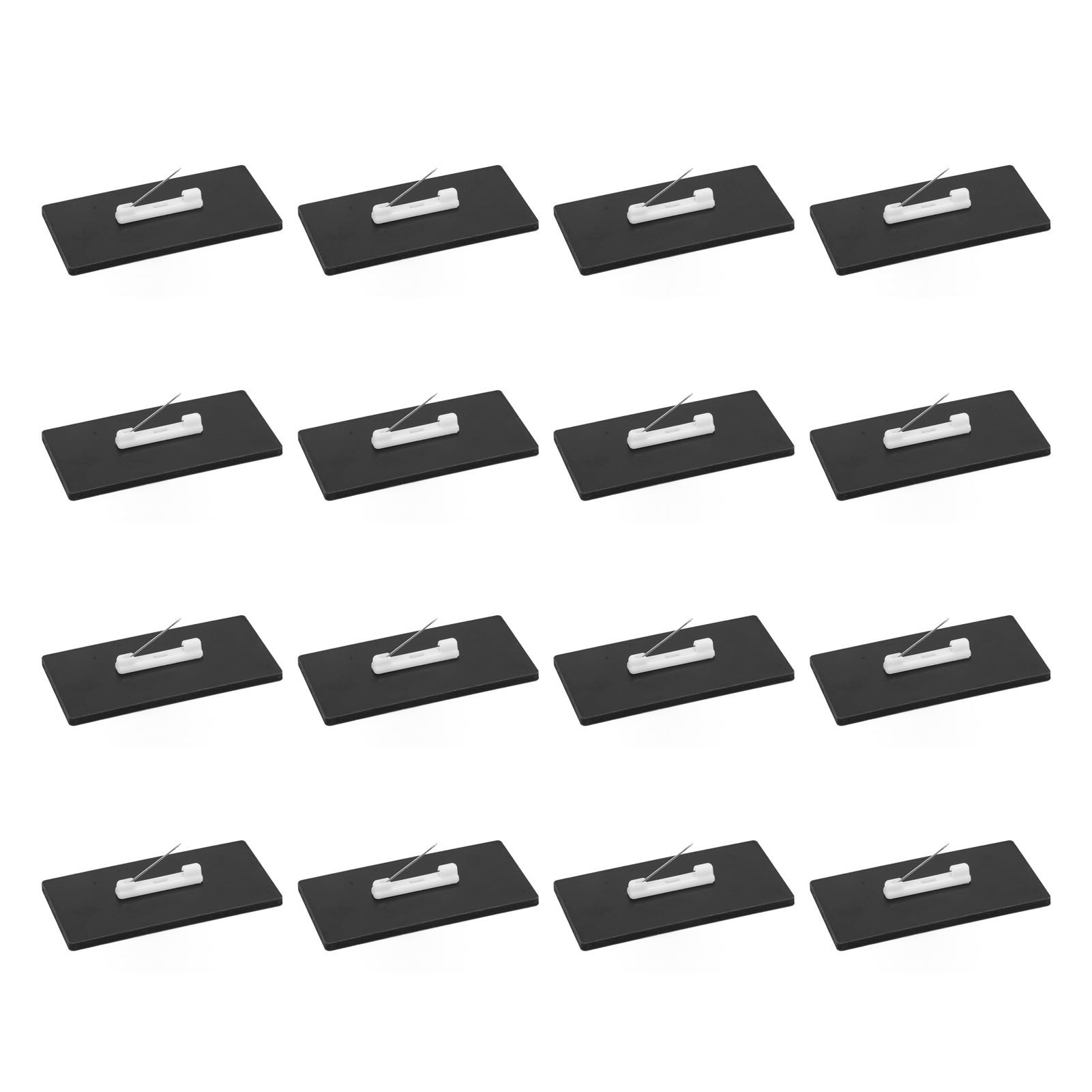 16pcs Blank Name Badges DIY Making MDF Material Rounded Corners Compact view 5