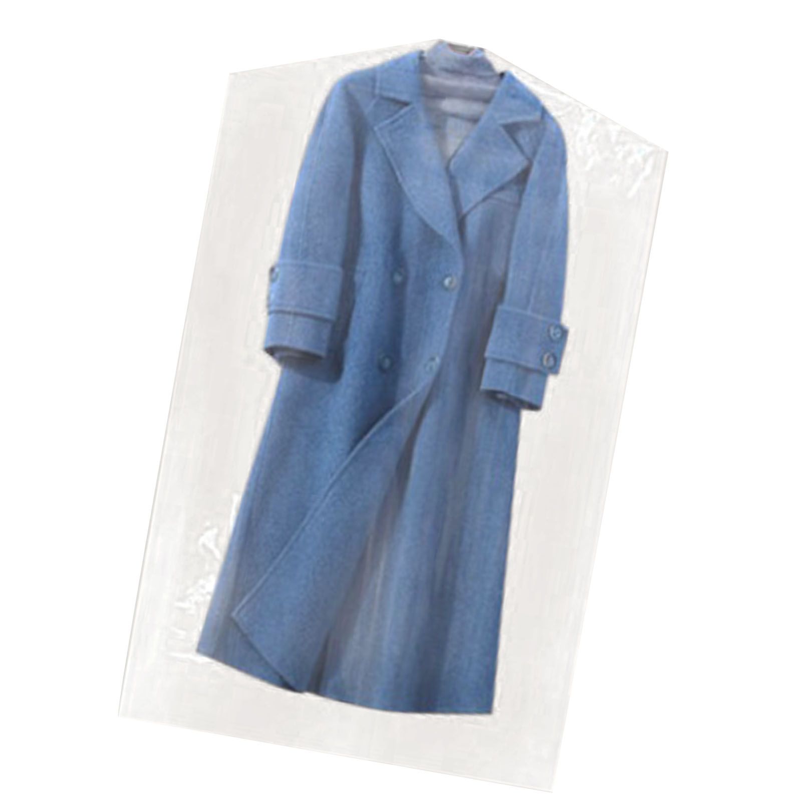 100 Pcs Hanging Garment Bag Single Use Dustproof 60x120cm PE Material Semi view 2