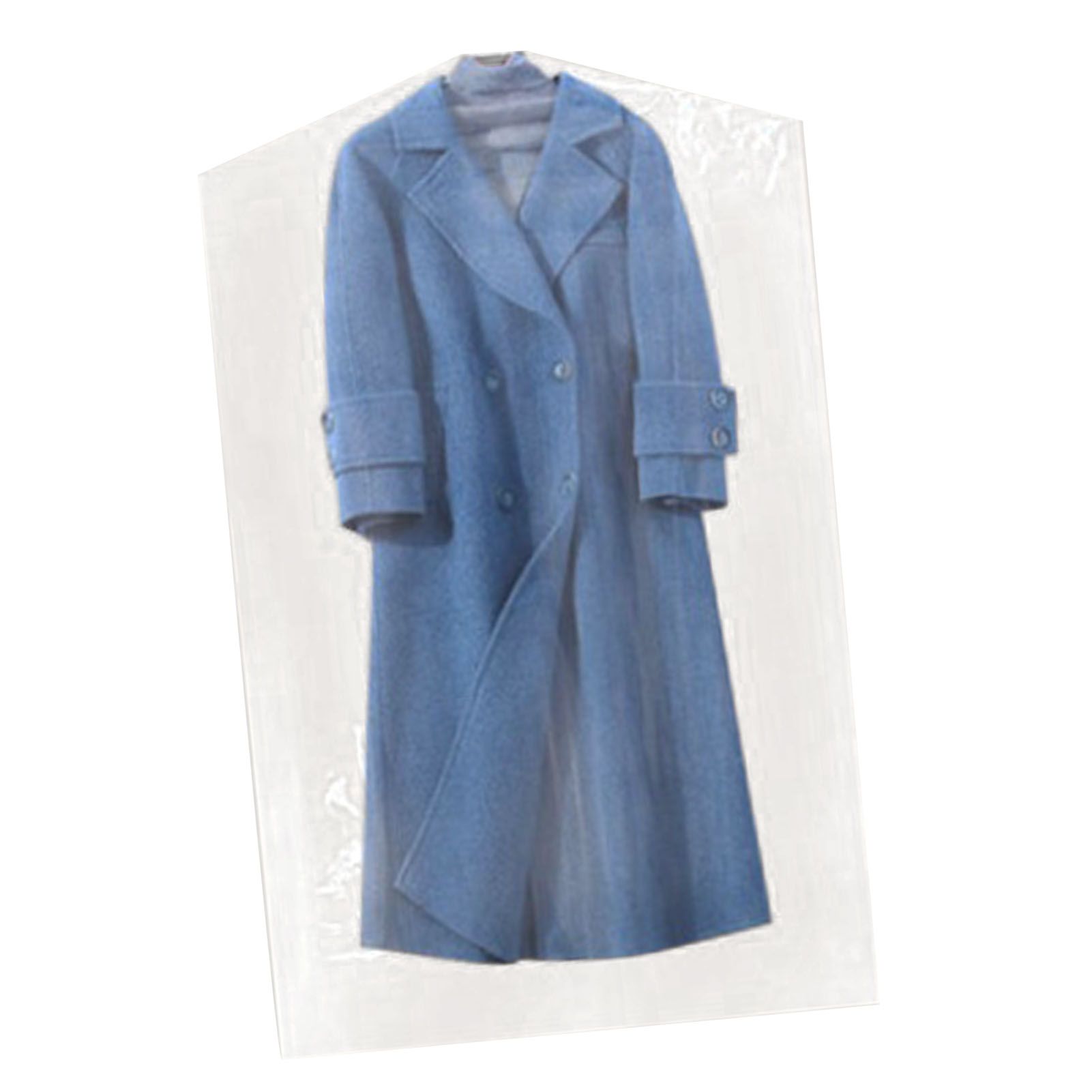100 Pcs Hanging Garment Bag Single Use Dustproof 60x120cm PE Material Semi view 3
