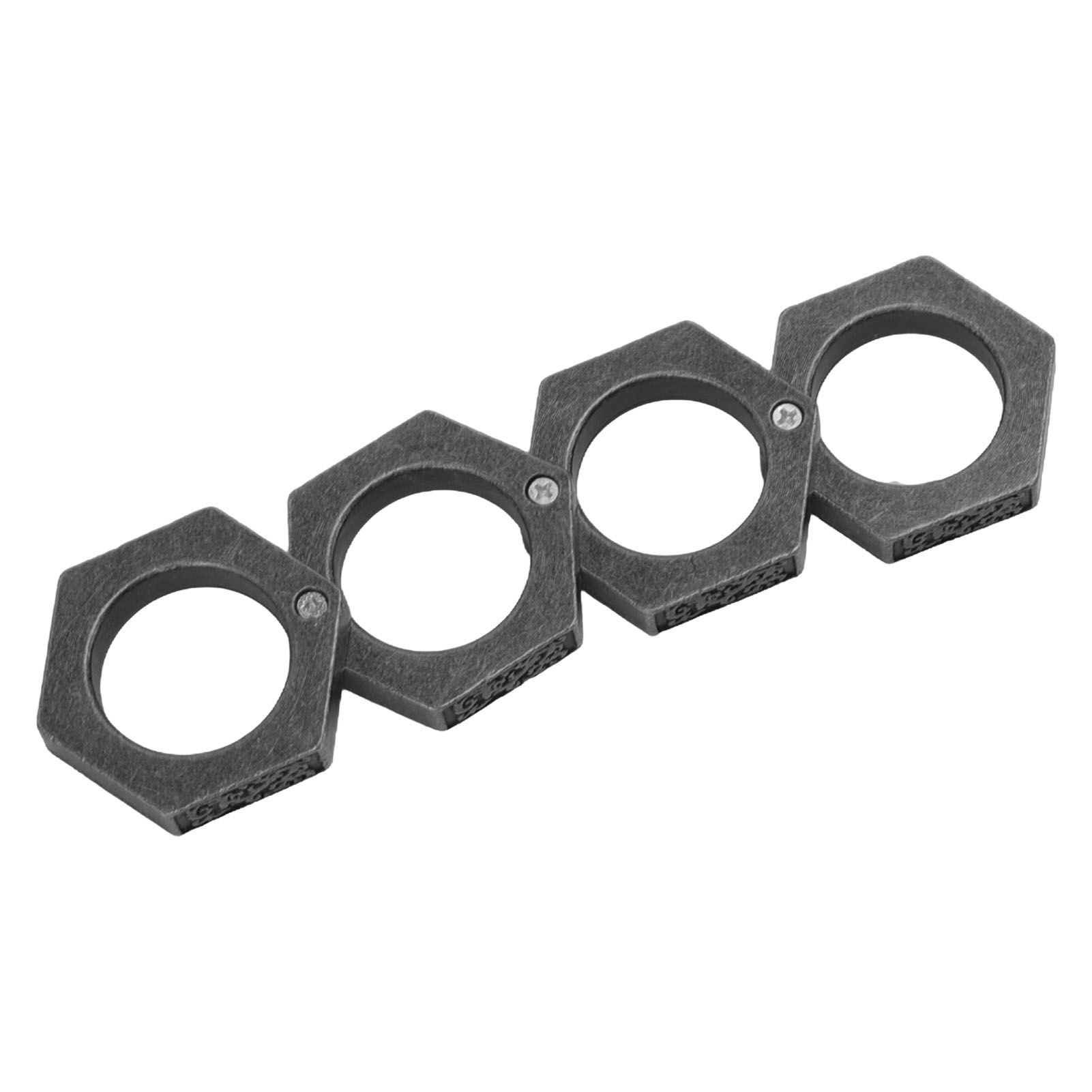 Defense Rings Aluminium Alloy Glossy Hexagonal Window Breaker for Emergency view 6