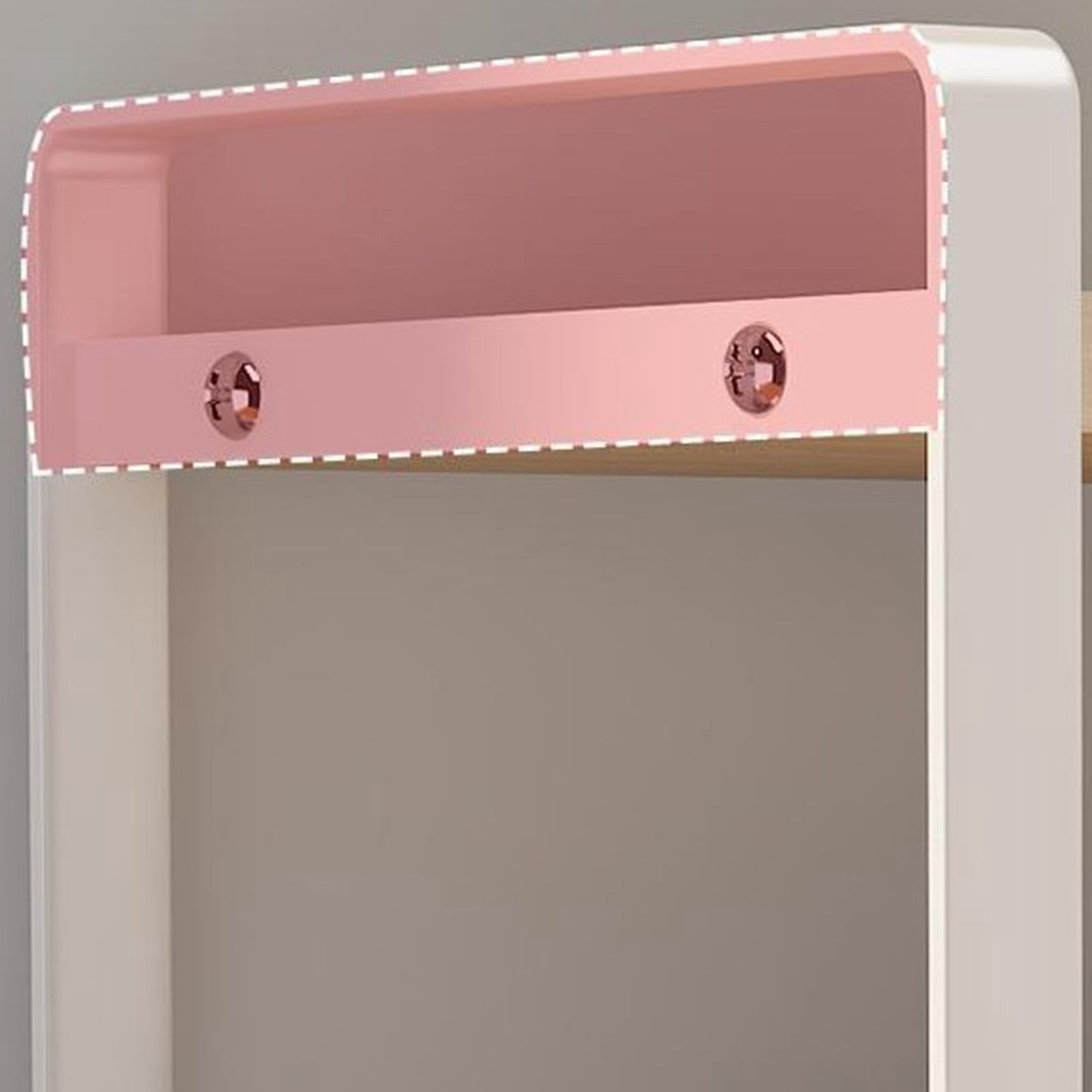 Desktop Bookshelf Organizer Desktop Organizer Office Storage Rack Warm White view 8