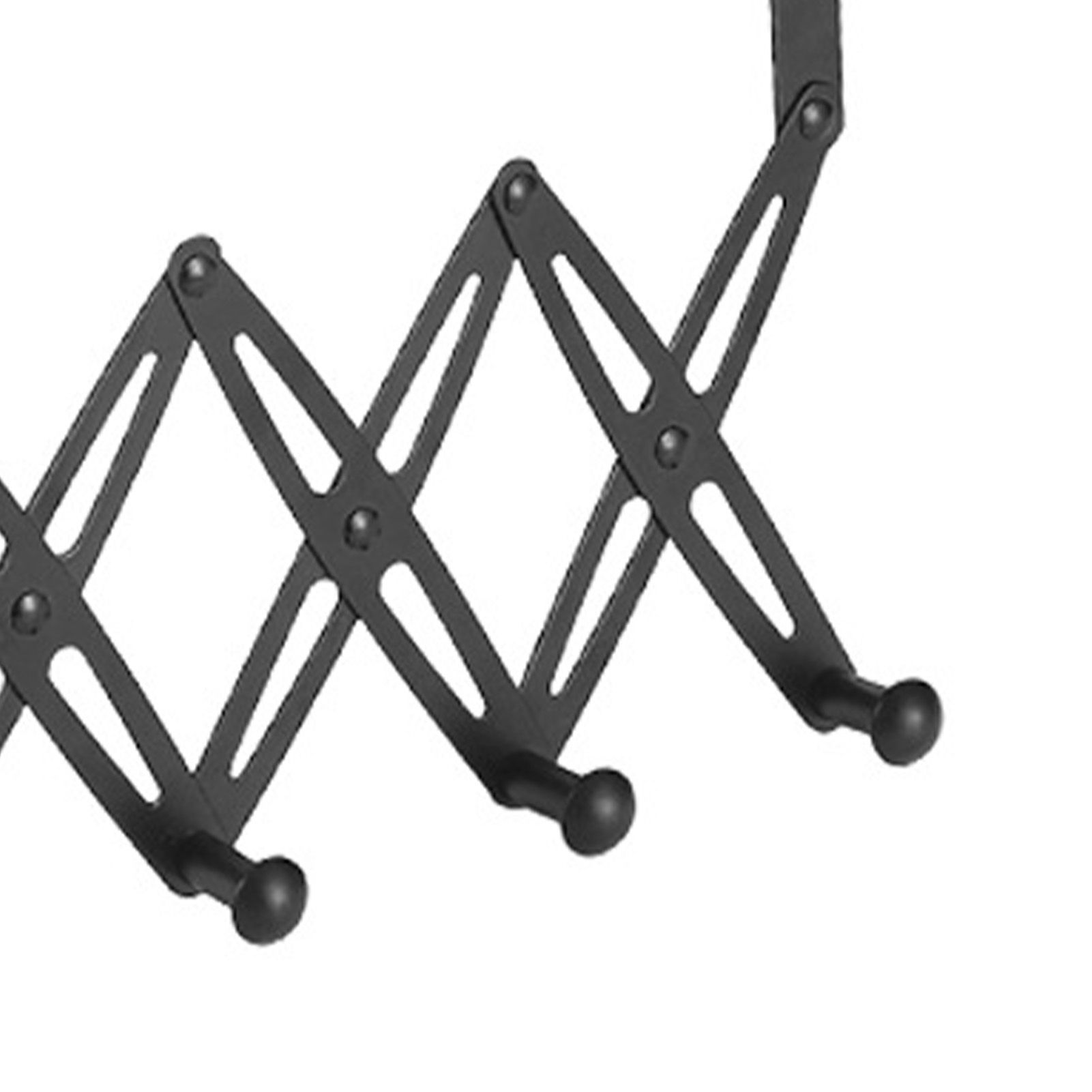Over Door Hooks Expandable Stainless Steel Clothes Coat Rack for Bedroom view 7