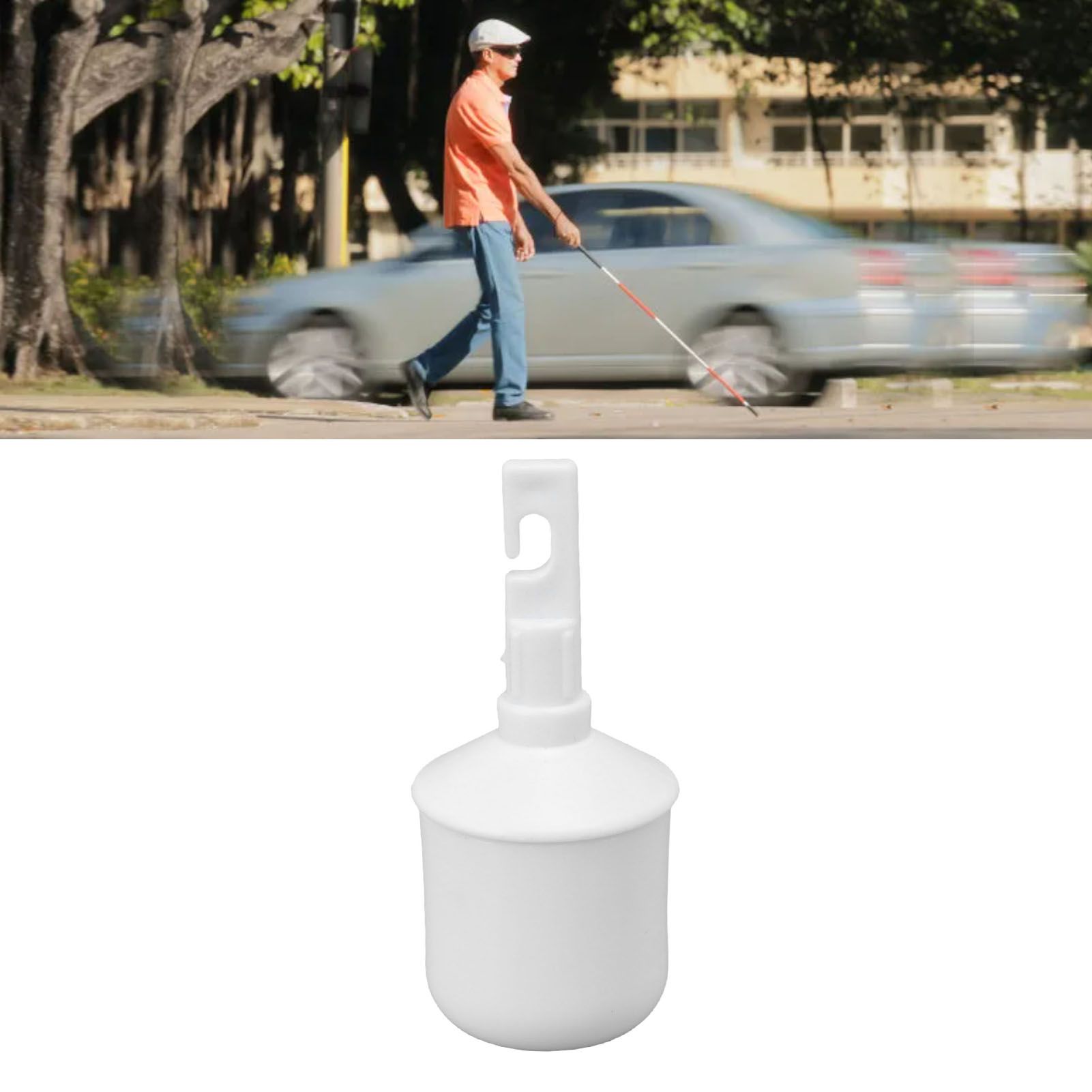 Blind Walking Cane Tip ABS Touchdown Lighting Self Standing Cane Roller Tip view 11