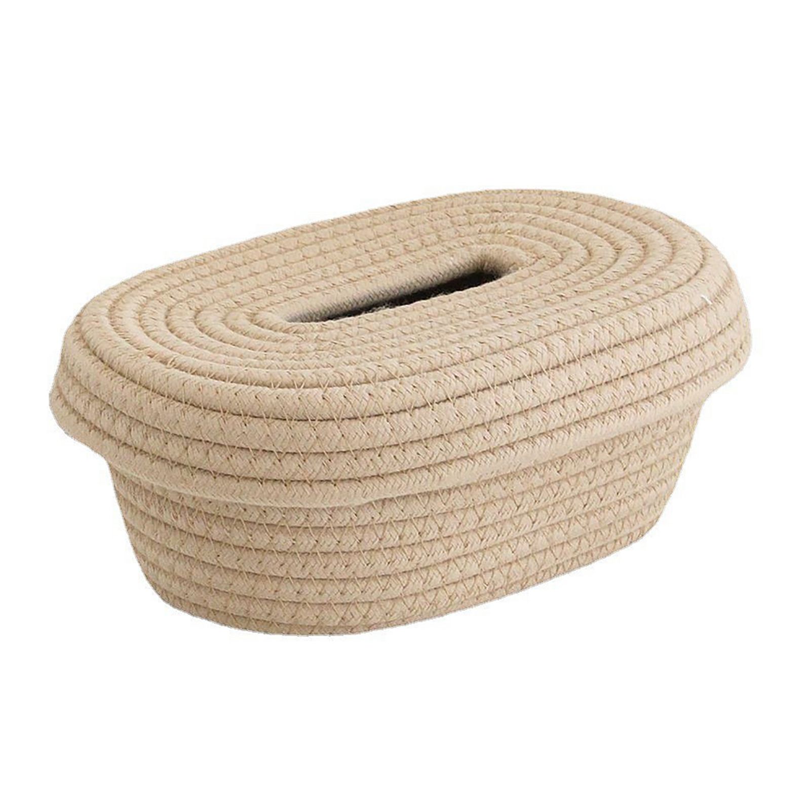 Tissue Box Cover Handmade Cotton Rope Napkin Tissue Holder Decorative