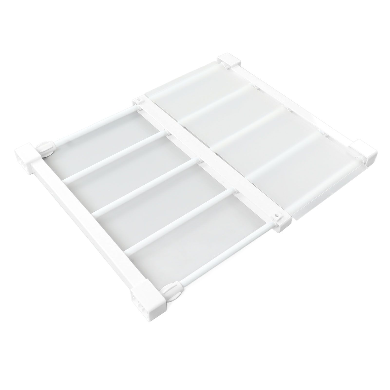 Tension Rod Shelf 14.2 Inch Width Nail Free Expandable Storage Rack for view 2
