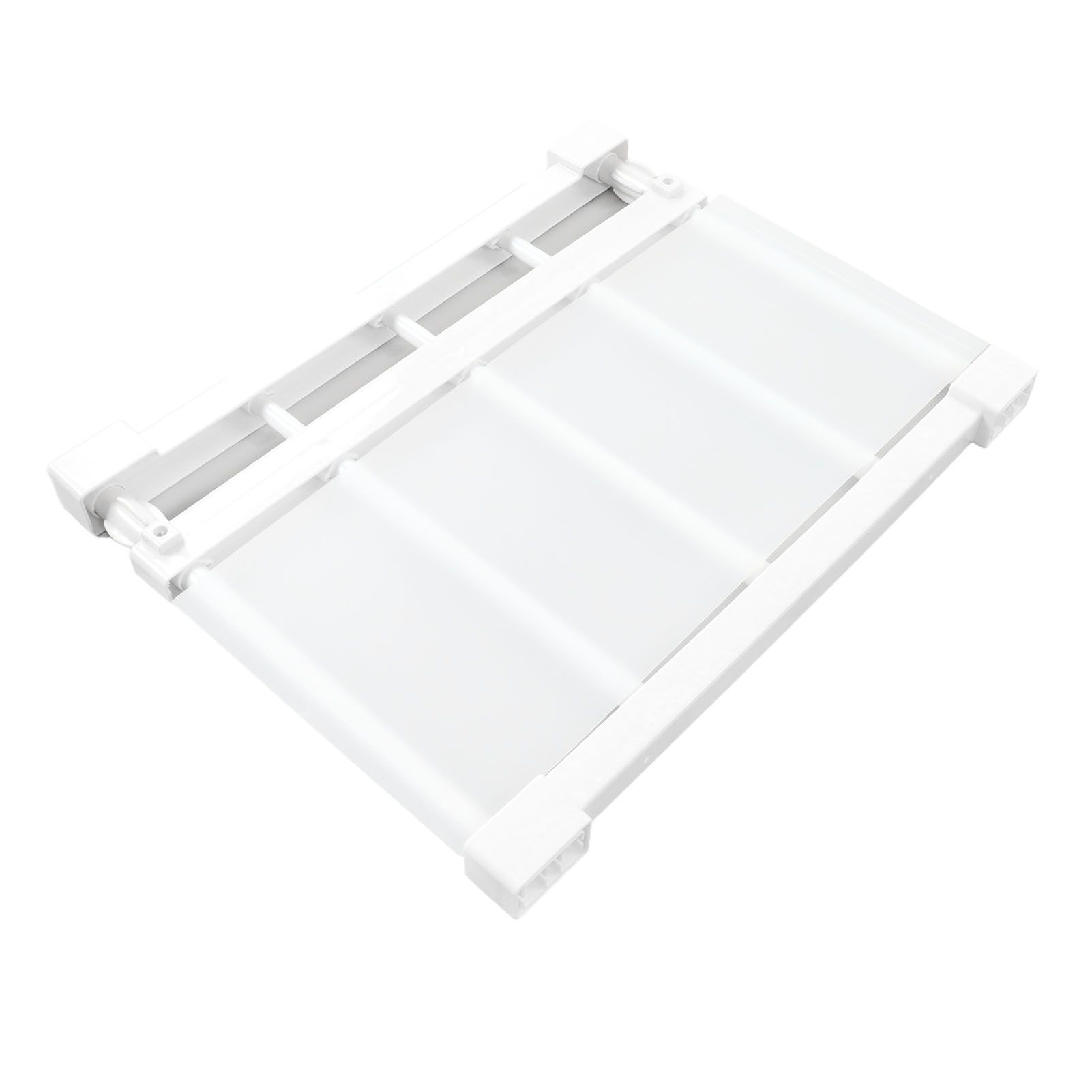 Tension Rod Shelf 14.2 Inch Width Nail Free Expandable Storage Rack for view 4