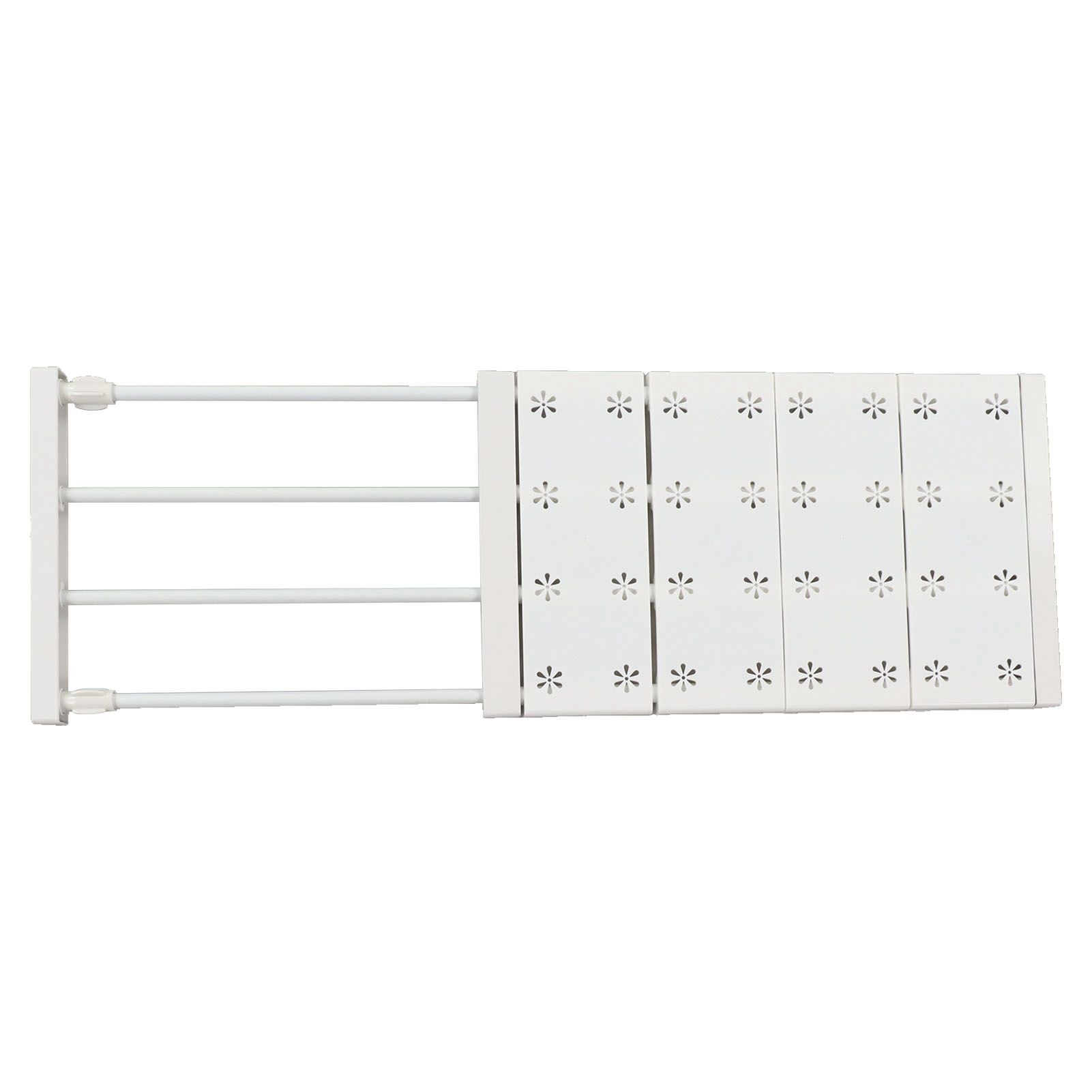 Wardrobe Partition Board Storage Extendable Rod Space Saving Layered Partition view 7