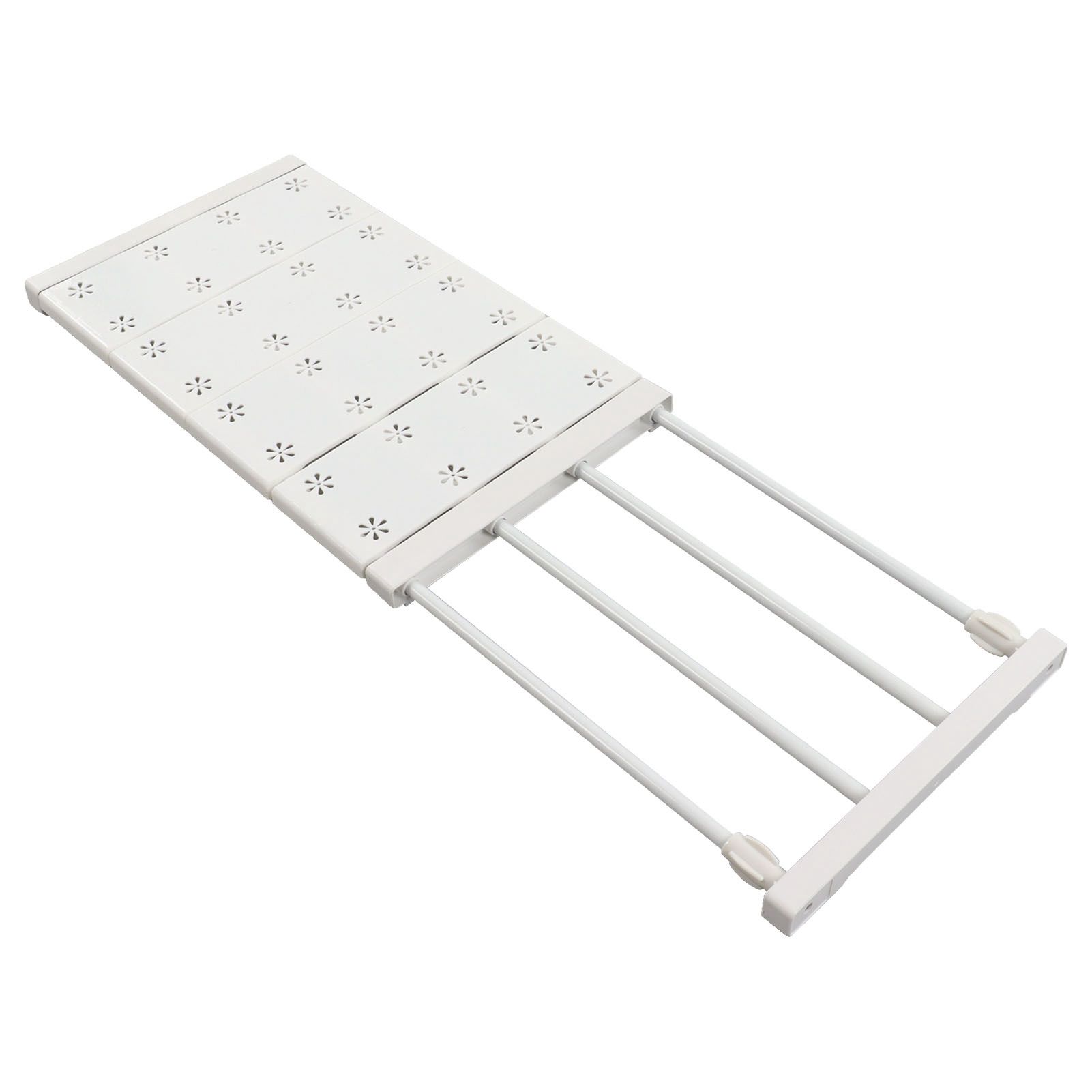Wardrobe Partition Board Storage Extendable Rod Space Saving Layered Partition view 10