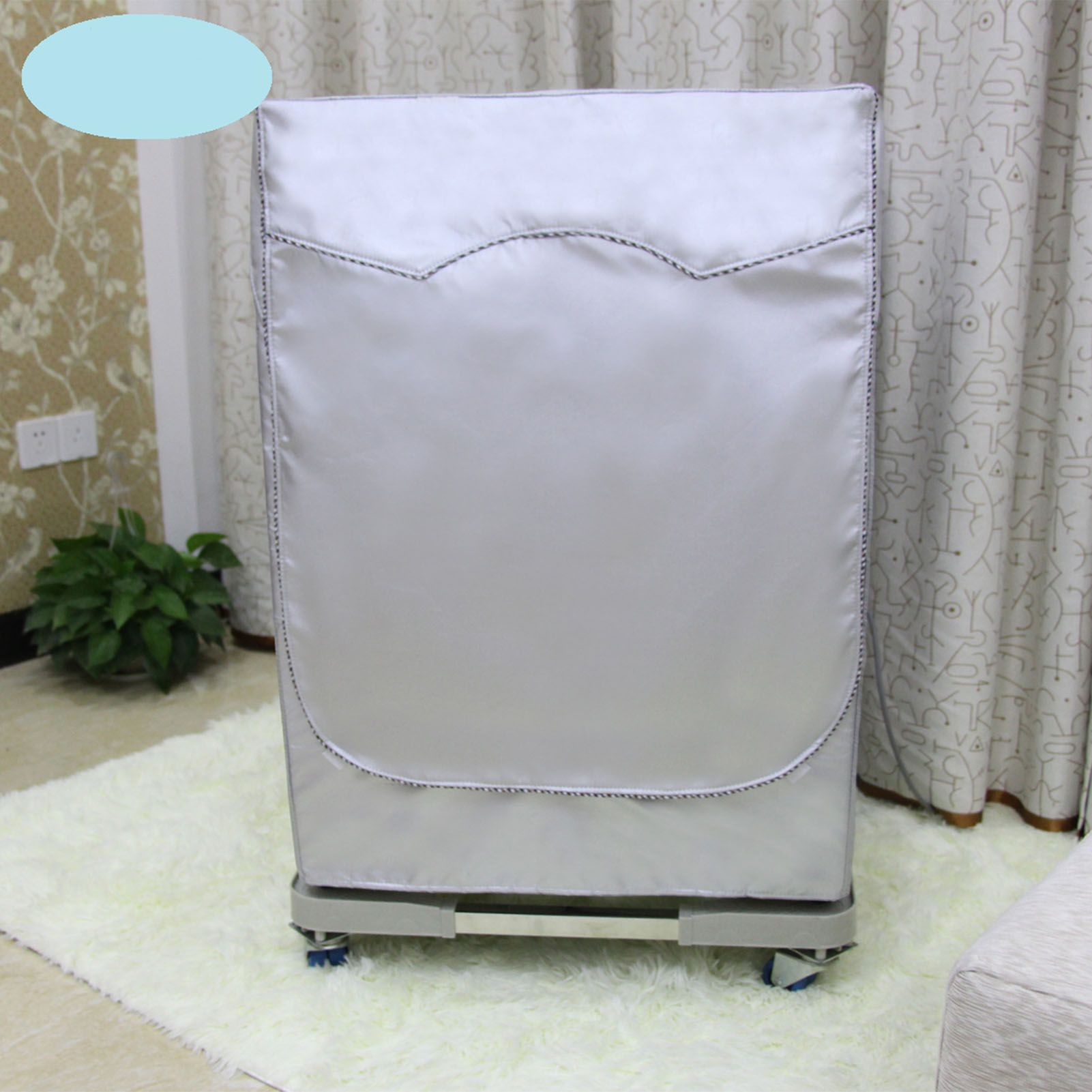 Washing Machine Cover Waterproof Dustproof Sunscreen for Fully Automatic view 12